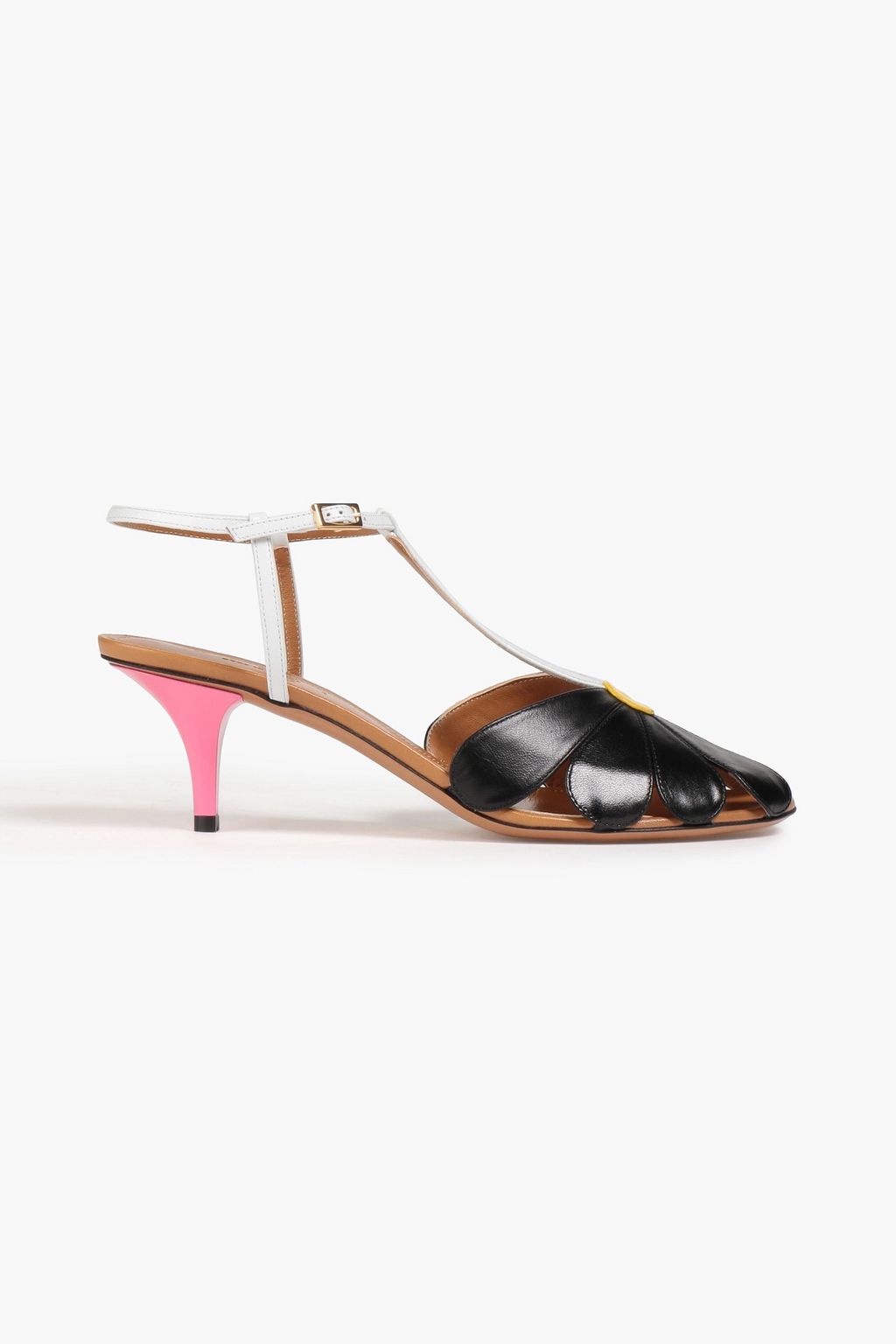 MARNI Cutout color-block leather pumps | THE OUTNET