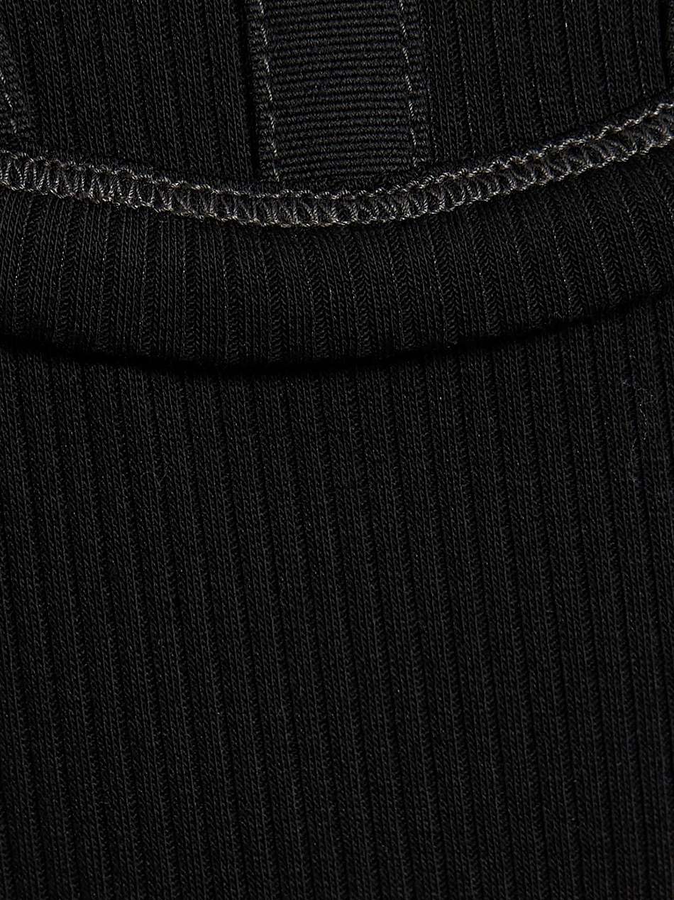 convertible ribbed cotton-blend halterneck mini dress