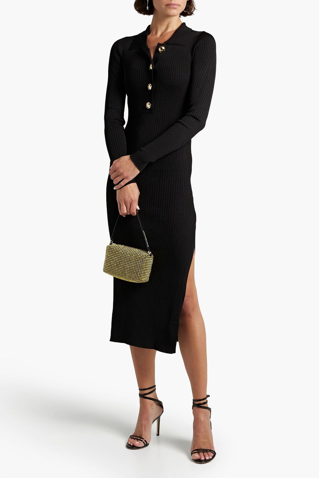 Ribbed-knit midi dress | GOOD AMERICAN 