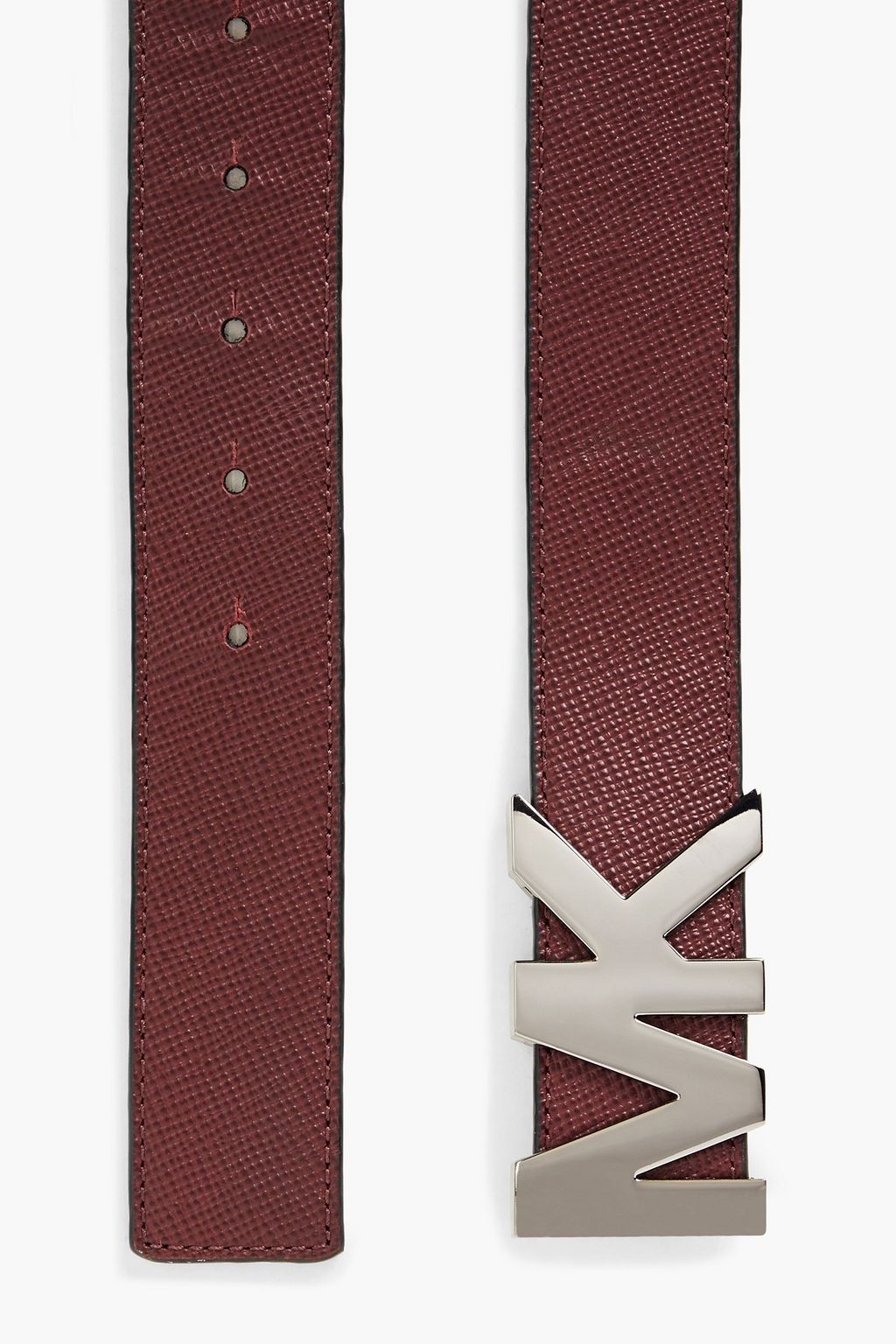 MICHAEL KORS Textured-leather belt