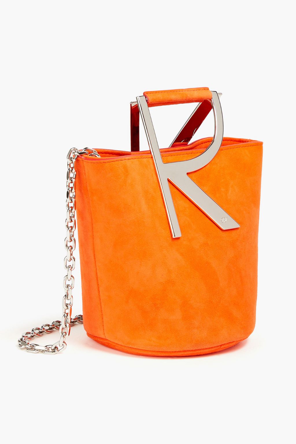 ROGER VIVIER RV suede bucket bag