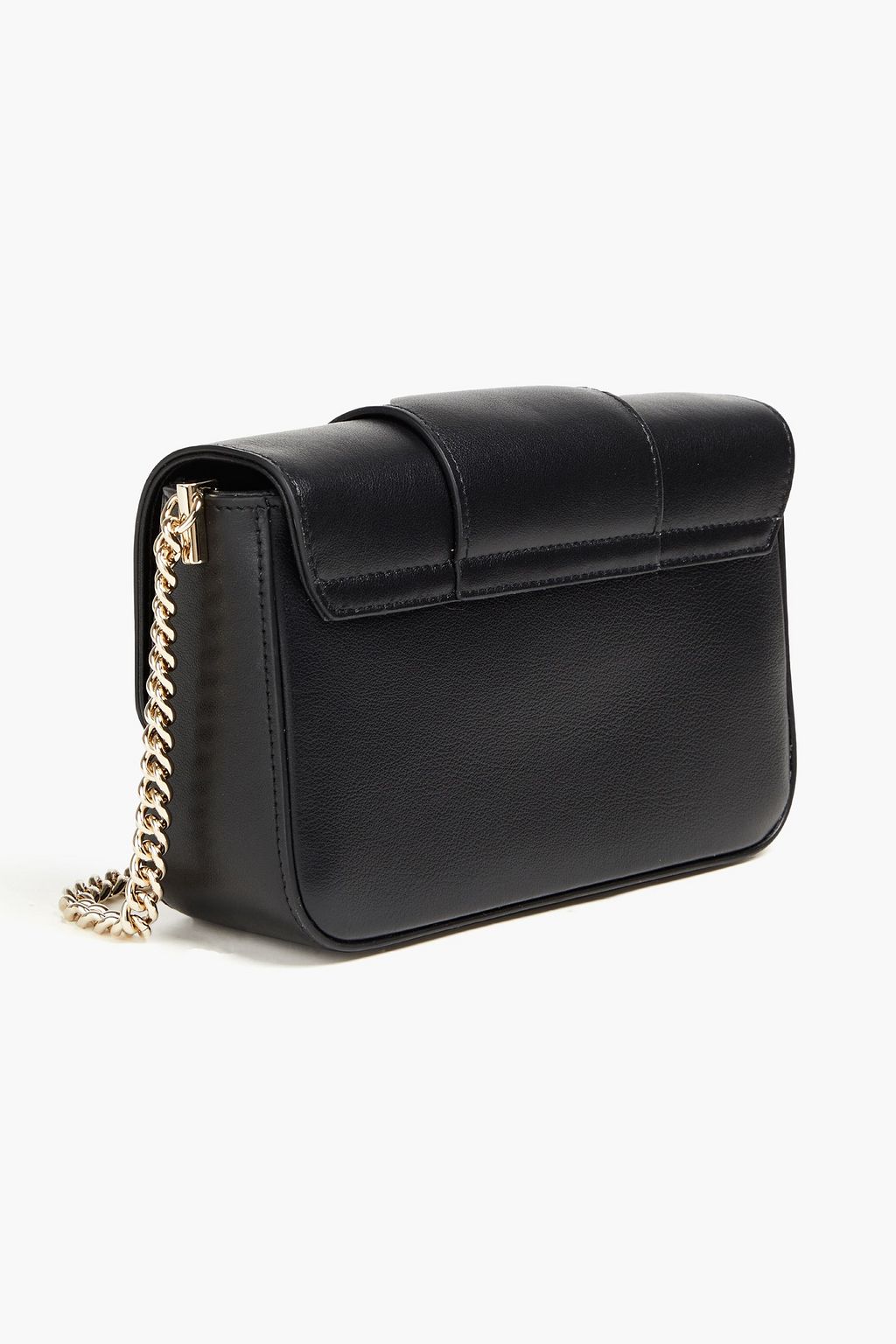 ROGER VIVIER Two-tone smooth and patent-leather shoulder bag