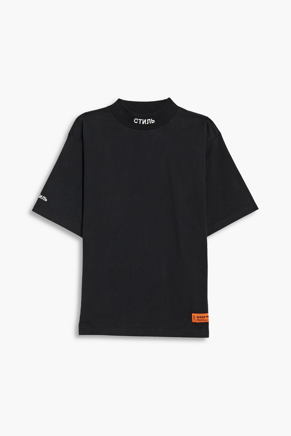 Heron Preston Mock Neck Style T-shirt In Black