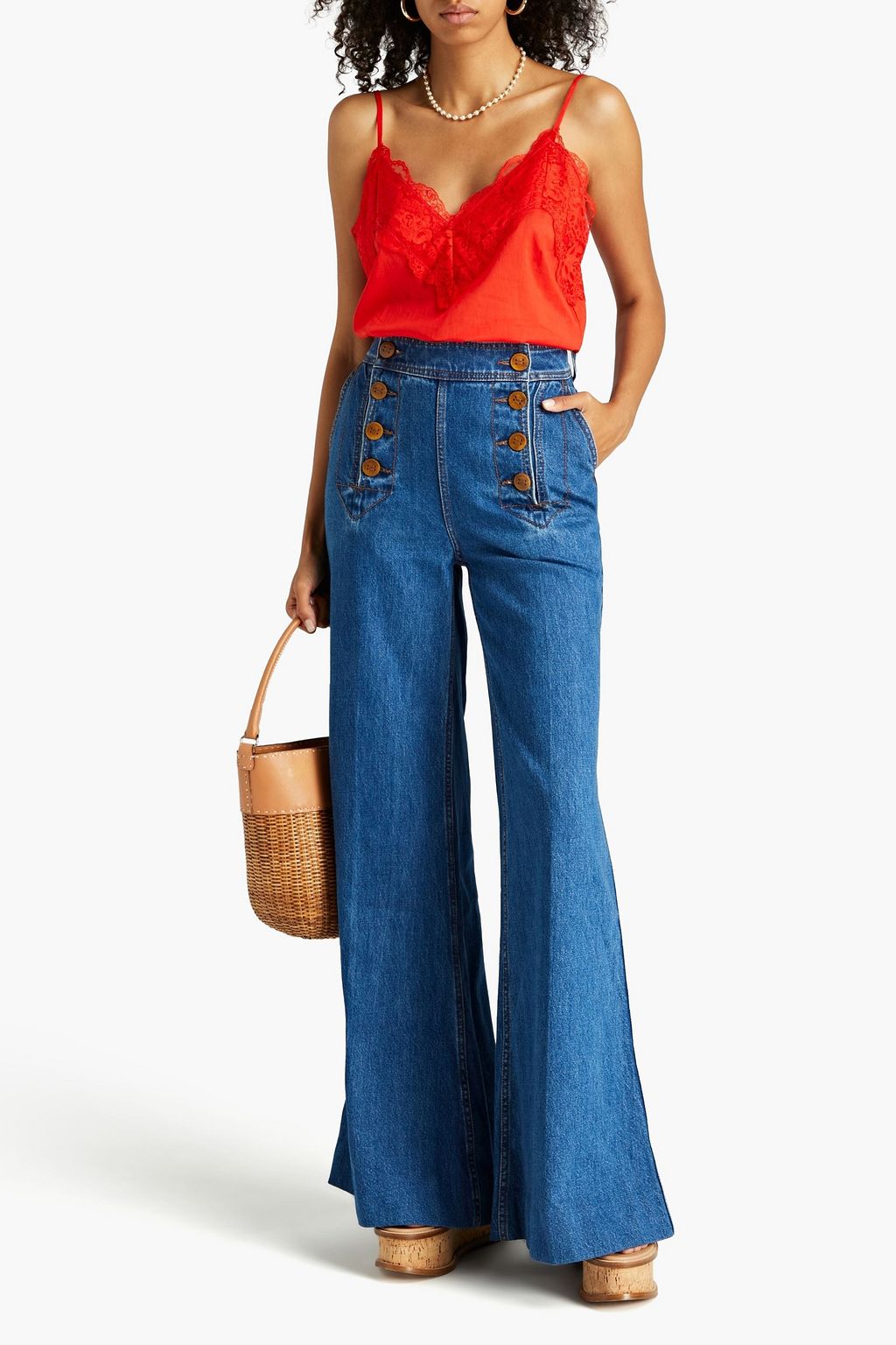 ZIMMERMANN High-rise flared jeans