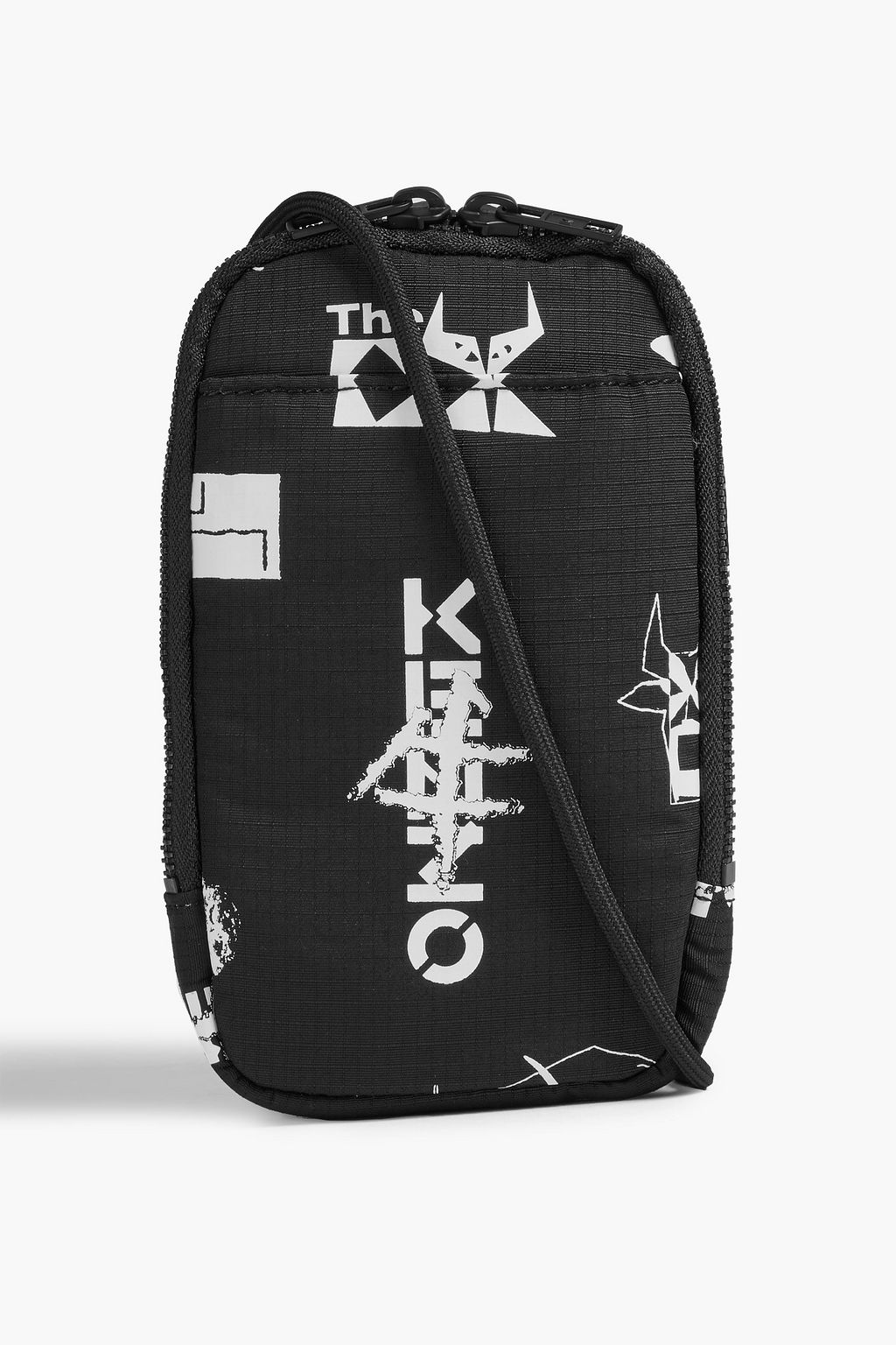 KENZO Logo Large Crossbody Bag in Black for Men