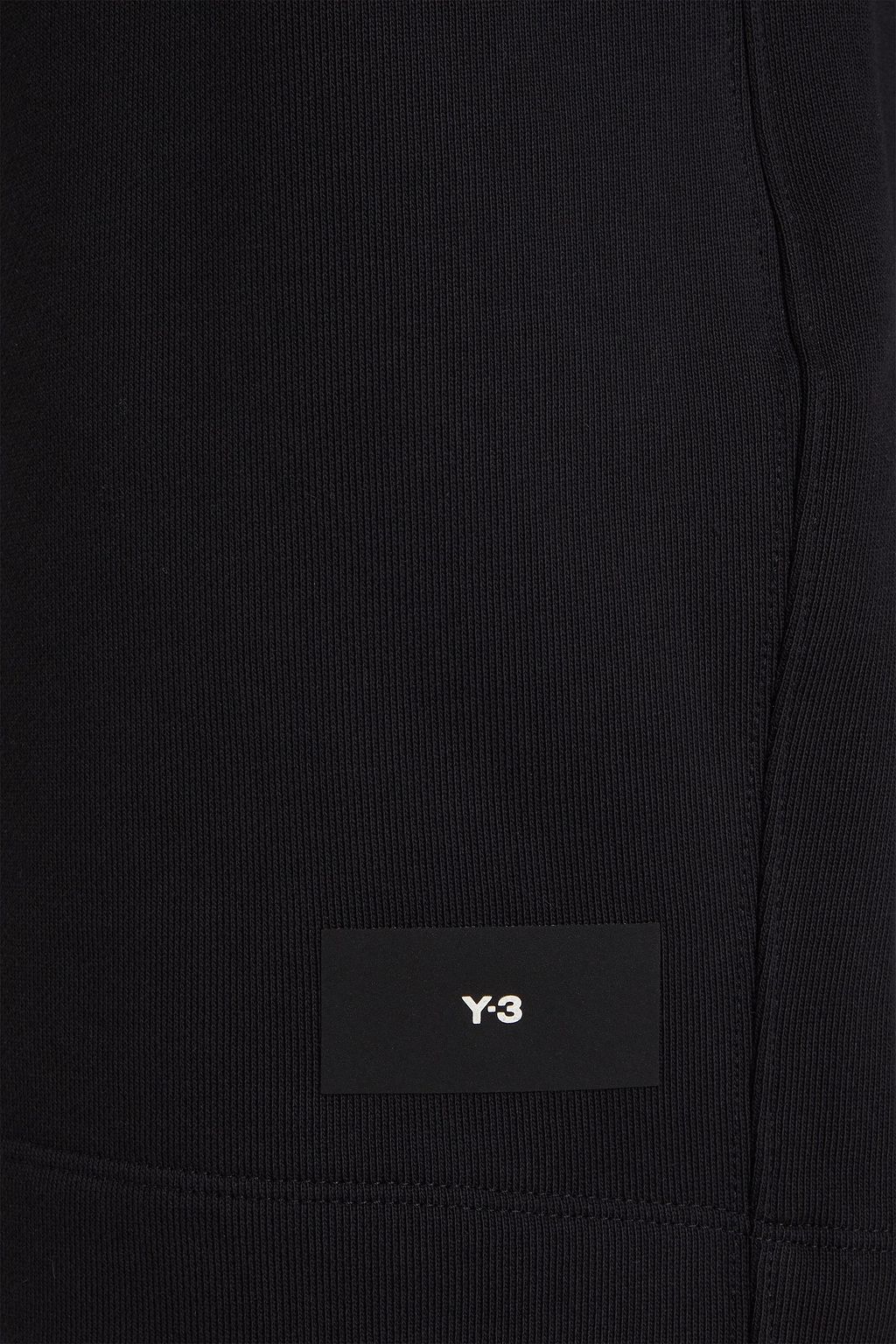 Y-3 شورت برباط شدّ مصنوع من قطن تيري فرنسي مطاطي