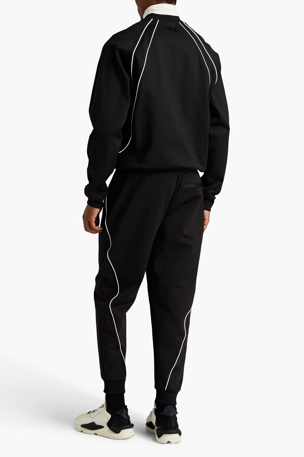 Y-3 سويت شيرت من الجيرسيه بسحاب