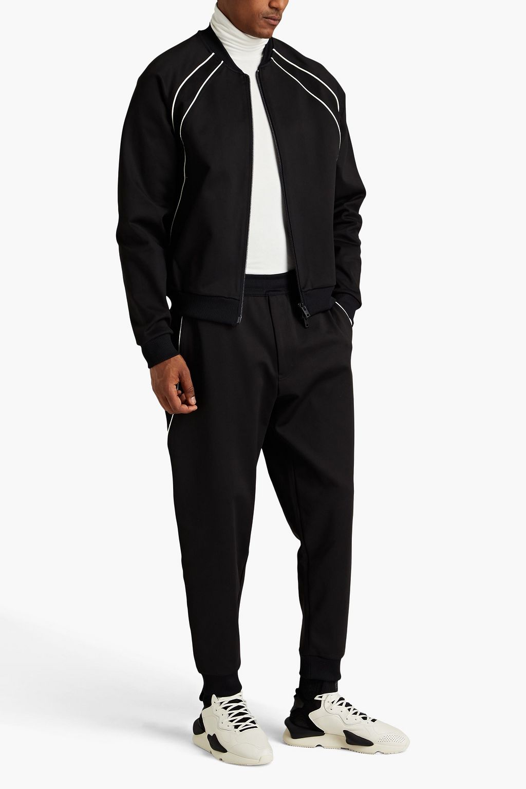Y-3 سويت شيرت من الجيرسيه بسحاب