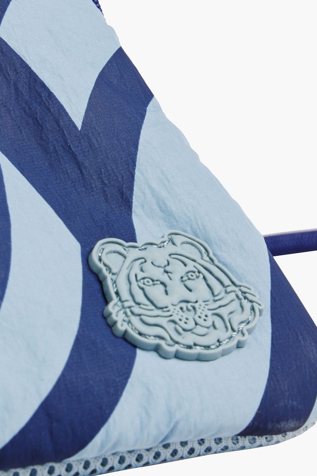 KENZO Mesh-paneled printed shell pouch