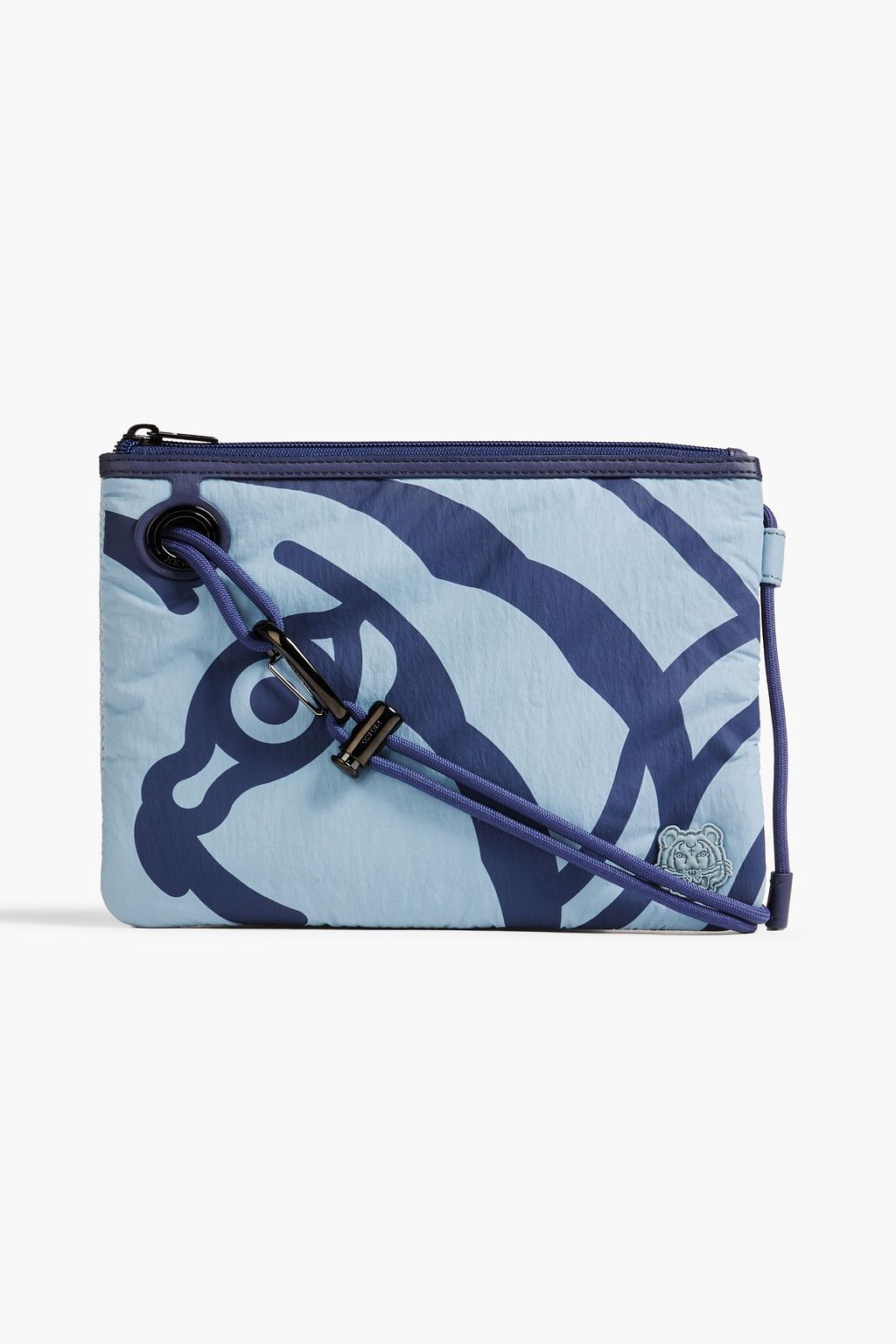 KENZO Mesh paneled printed shell pouch THE OUTNET