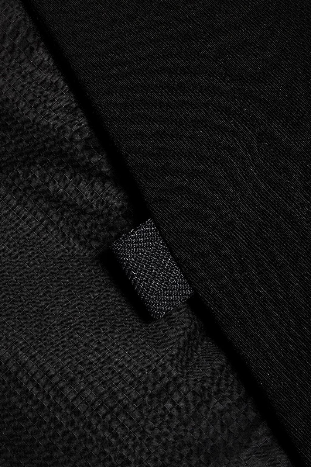 Y-3 Cotton-blend jersey half-zip hoodie