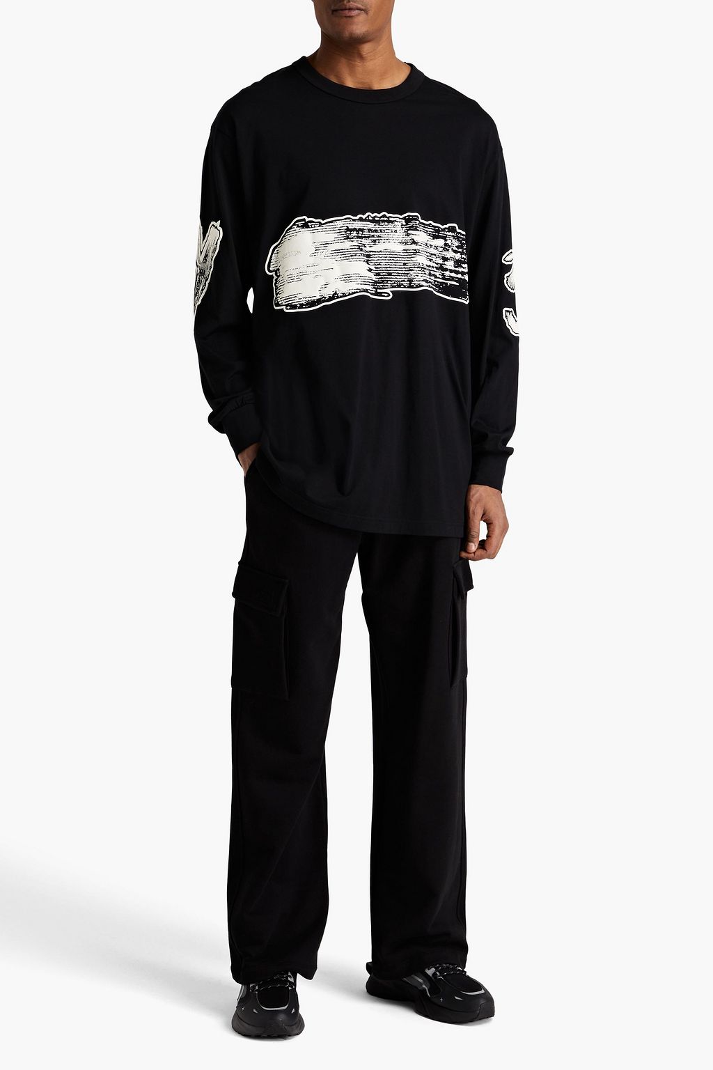Y-3 Printed cotton-jersey T-shirt