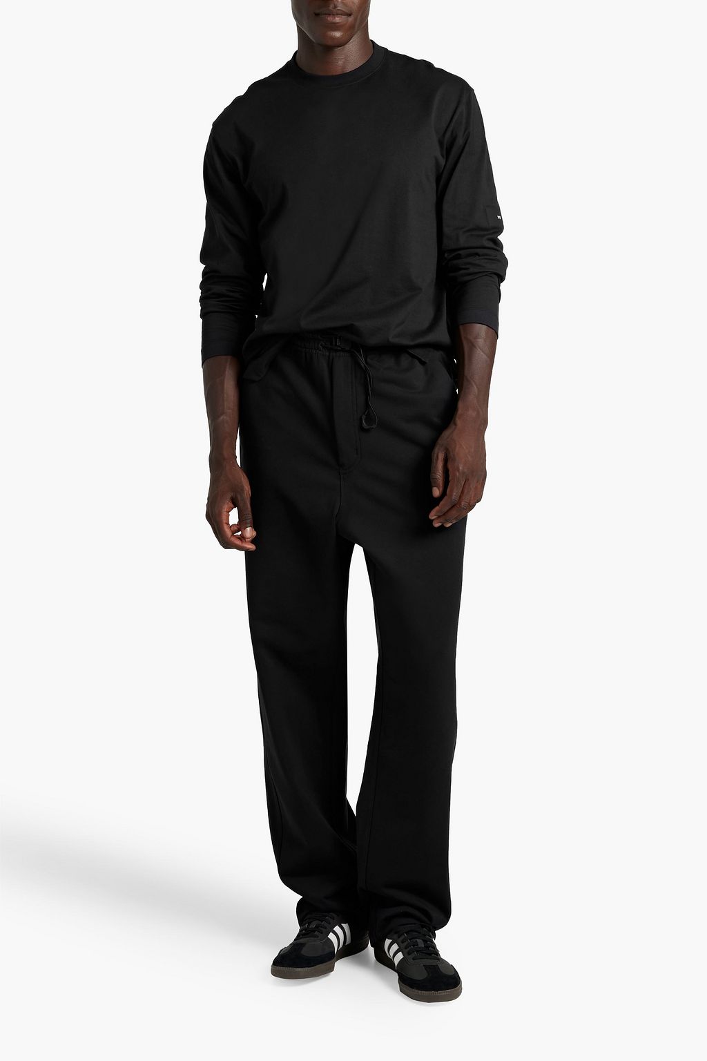 Y-3 Cotton-blend jersey sweatpants