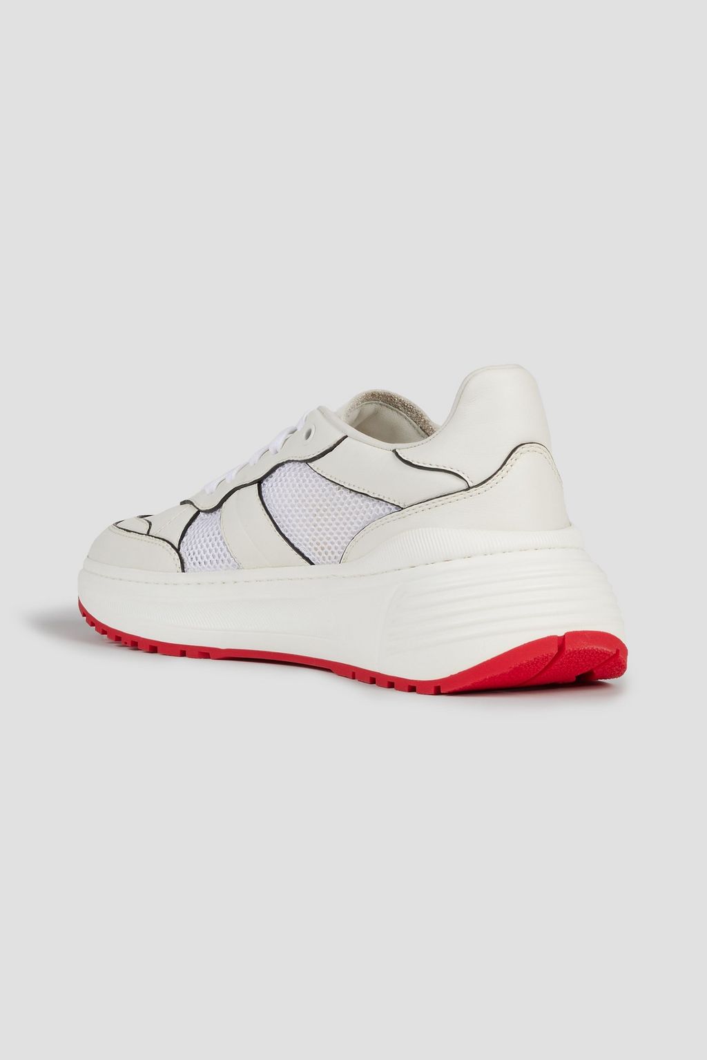 BOTTEGA VENETA Speedster leather and mesh sneakers