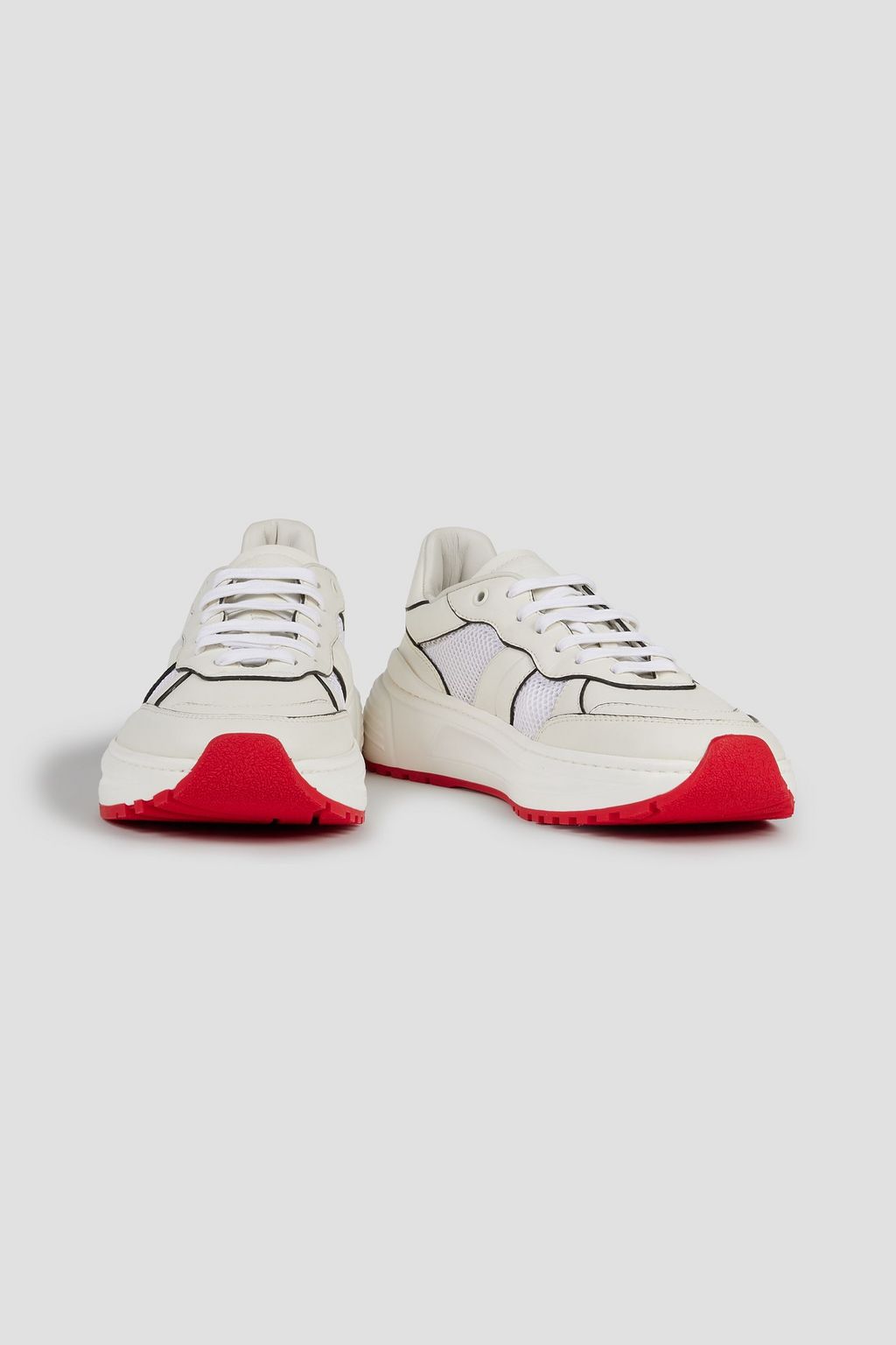 BOTTEGA VENETA Speedster leather and mesh sneakers