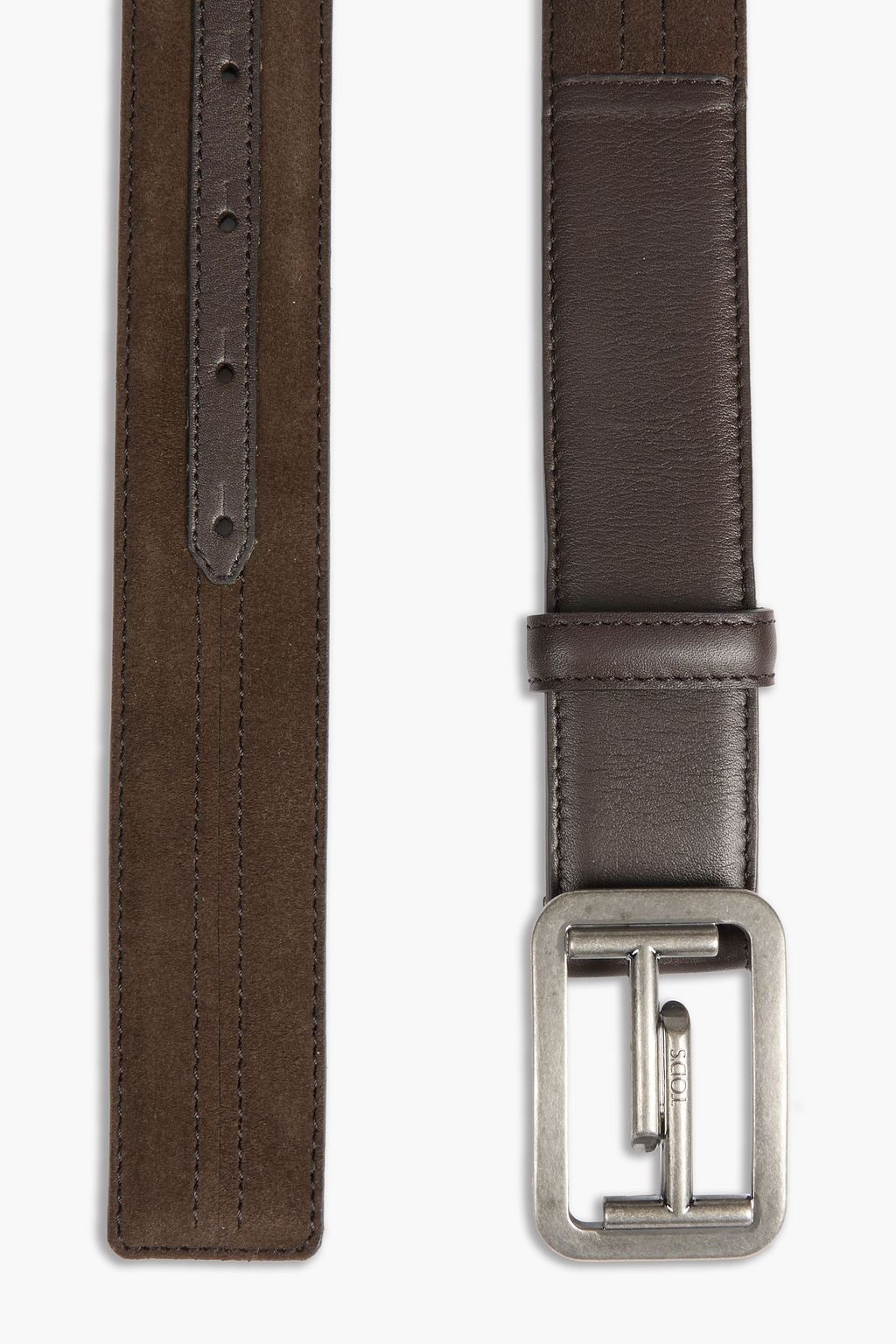 TOD'S Double T suede belt
