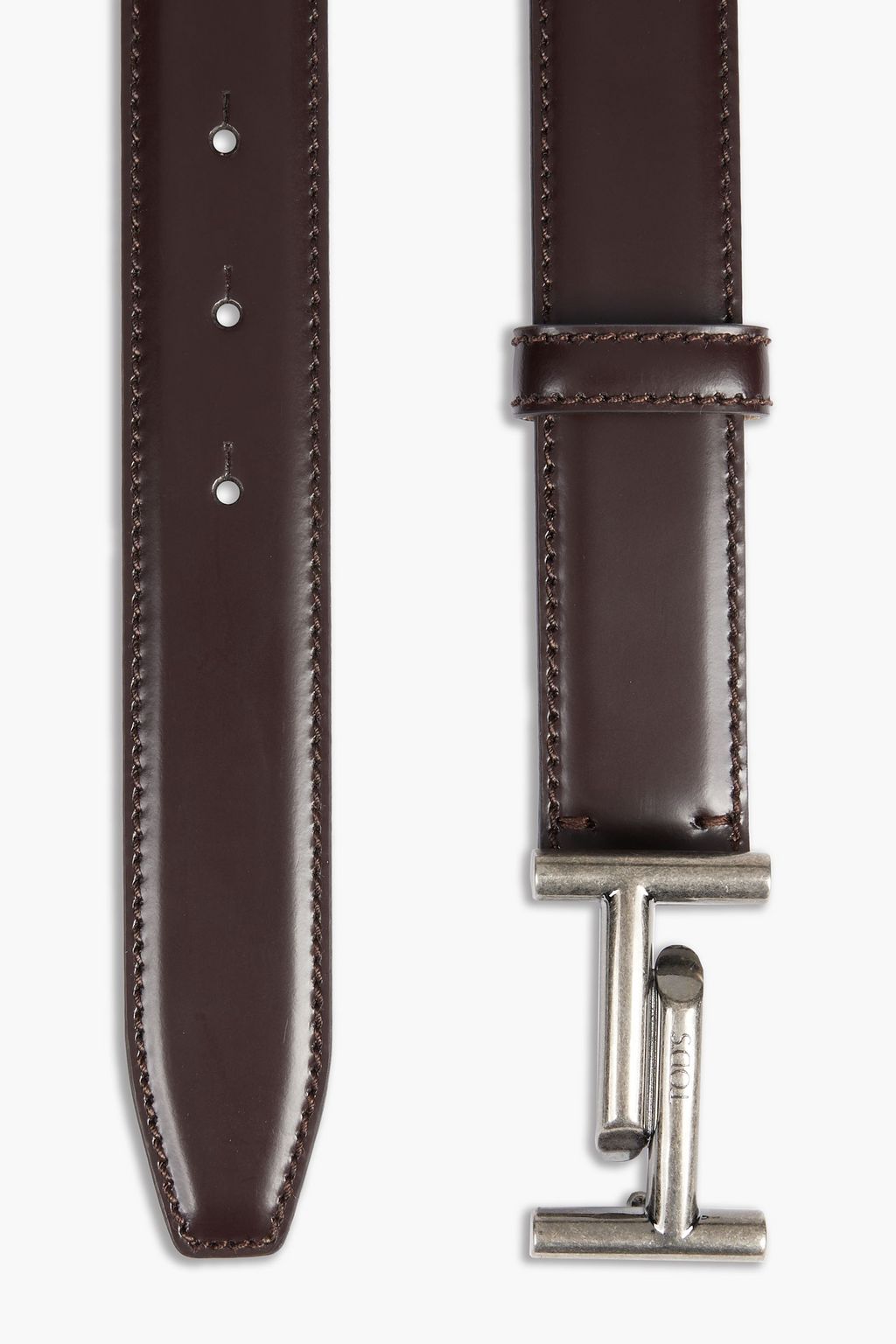 TOD'S Double T glossed-leather belt