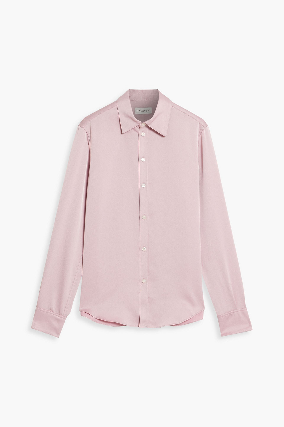 Halston Satin-crepe shirt