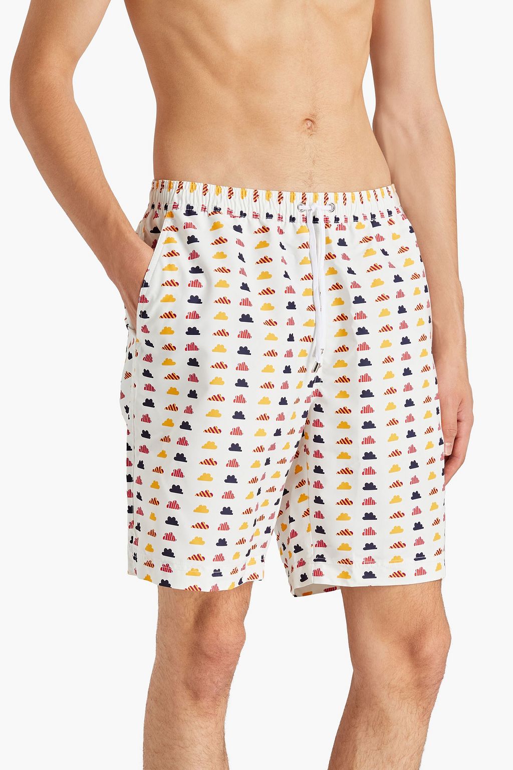 SUNSPEL Midlength printed shell swim shorts THE