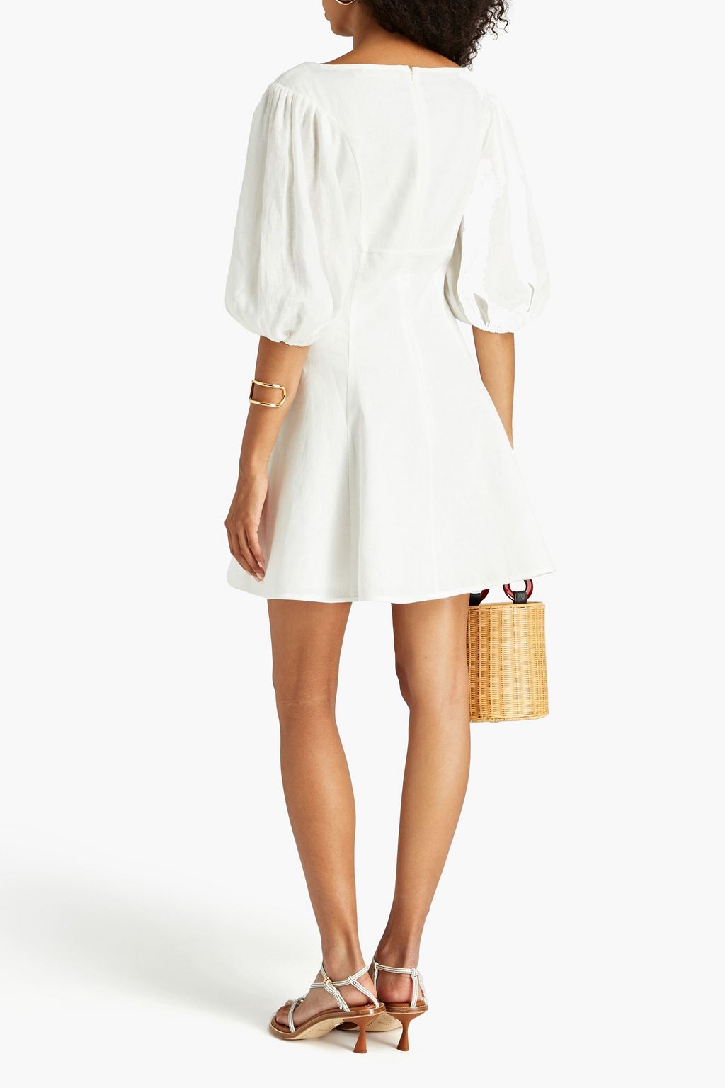 ZIMMERMANN Empire linen mini dress