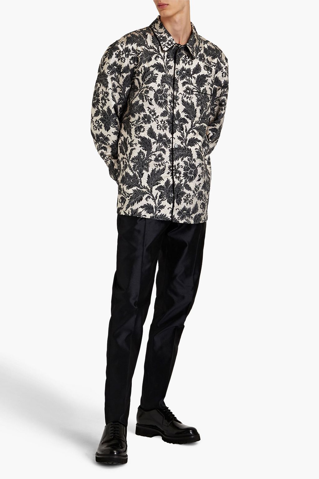 DOLCE & GABBANA Metallic jacquard shirt