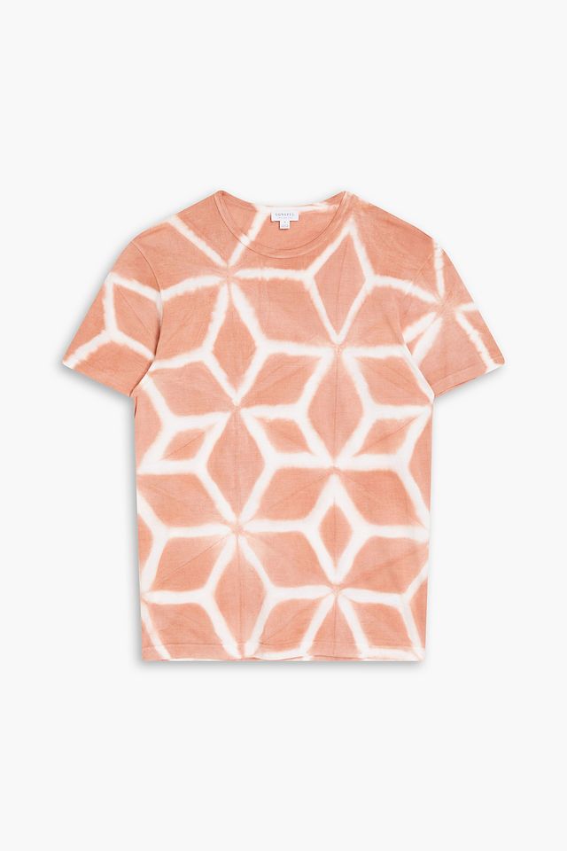 Tie-dyed cotton-jersey T-shirt