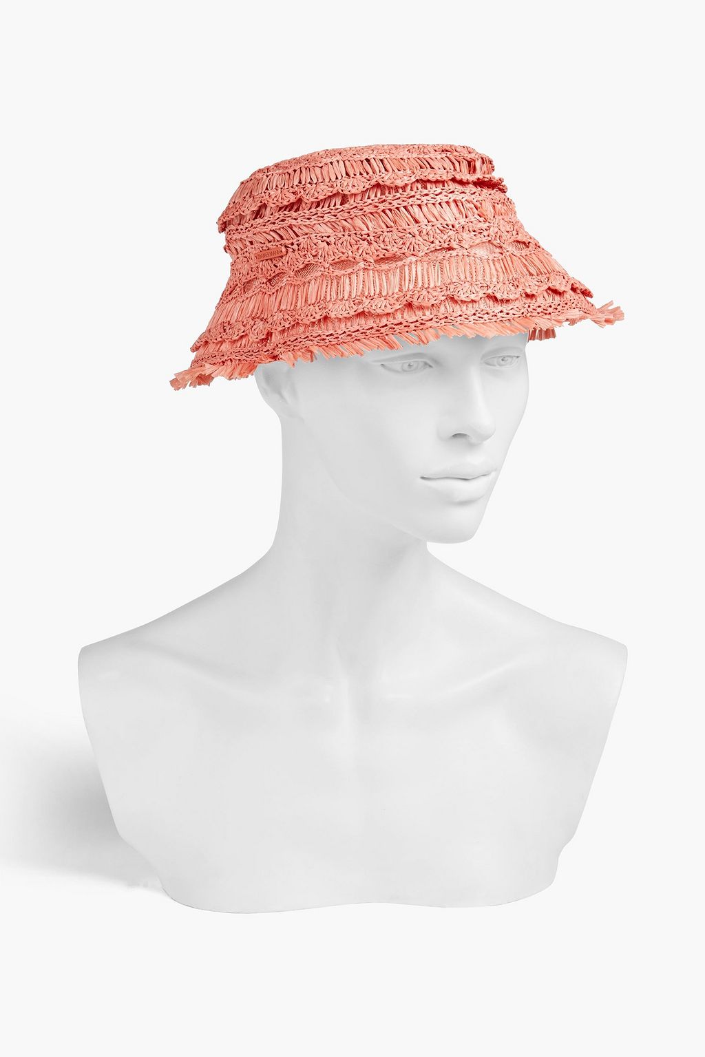 ZIMMERMANN Crocheted faux raffia bucket hat