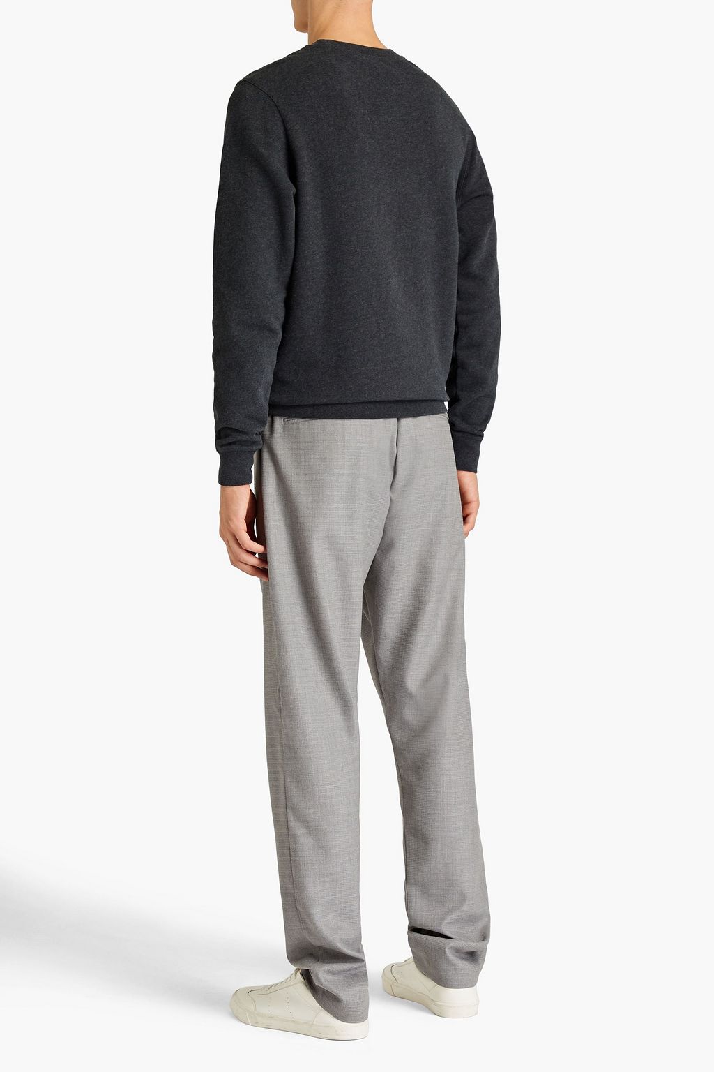 SUNSPEL Mélange French cotton-terry sweatshirt
