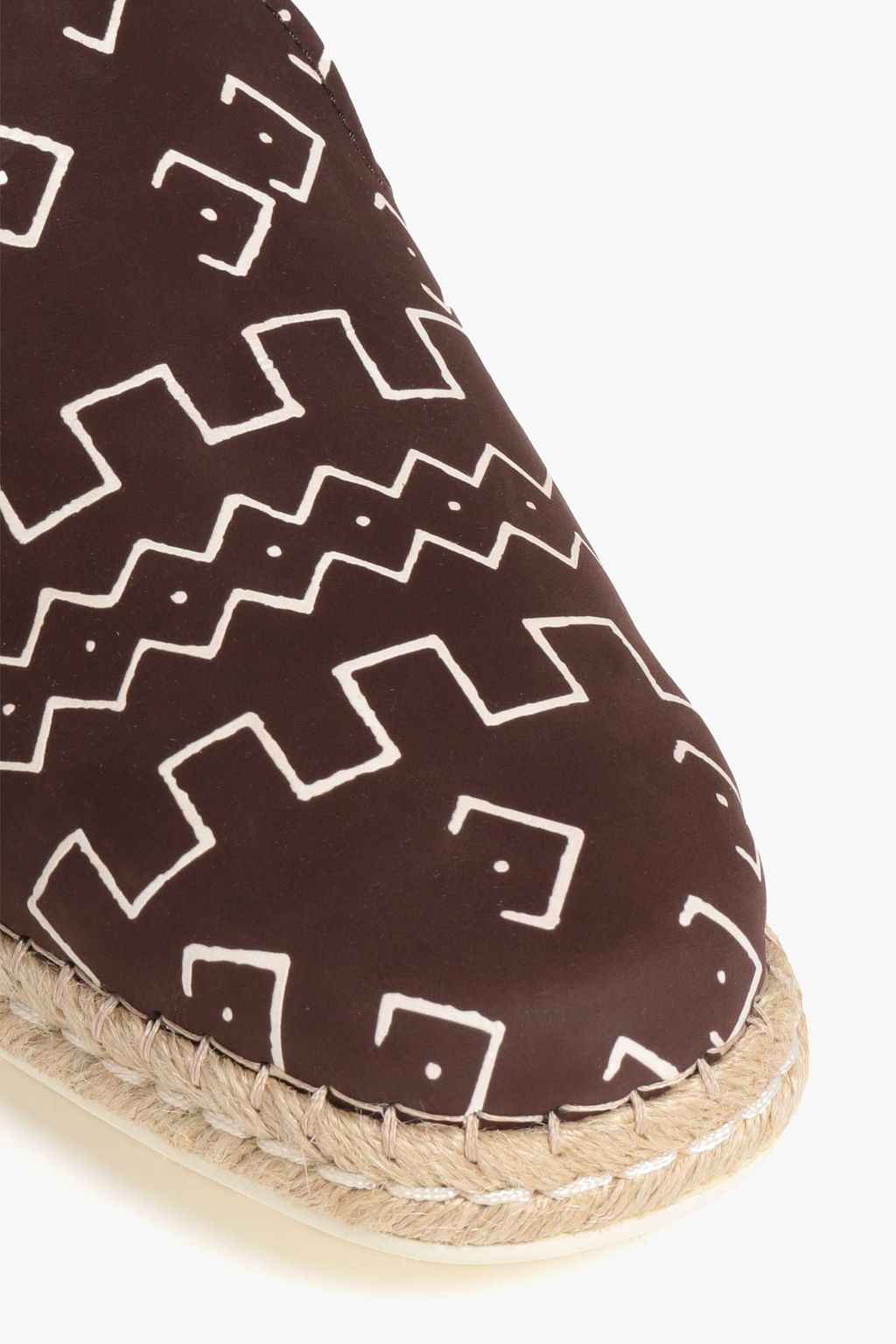 TOD'S Printed leather espadrilles