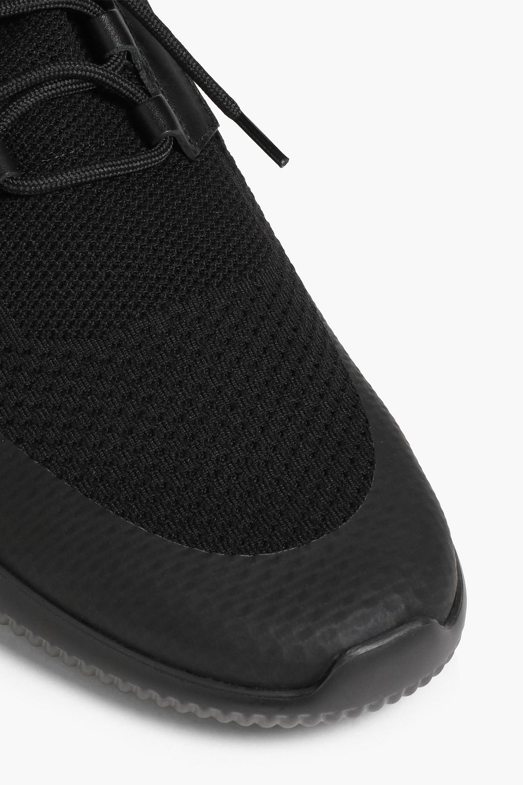 TOD'S Leather-paneled stretch-knit sneakers