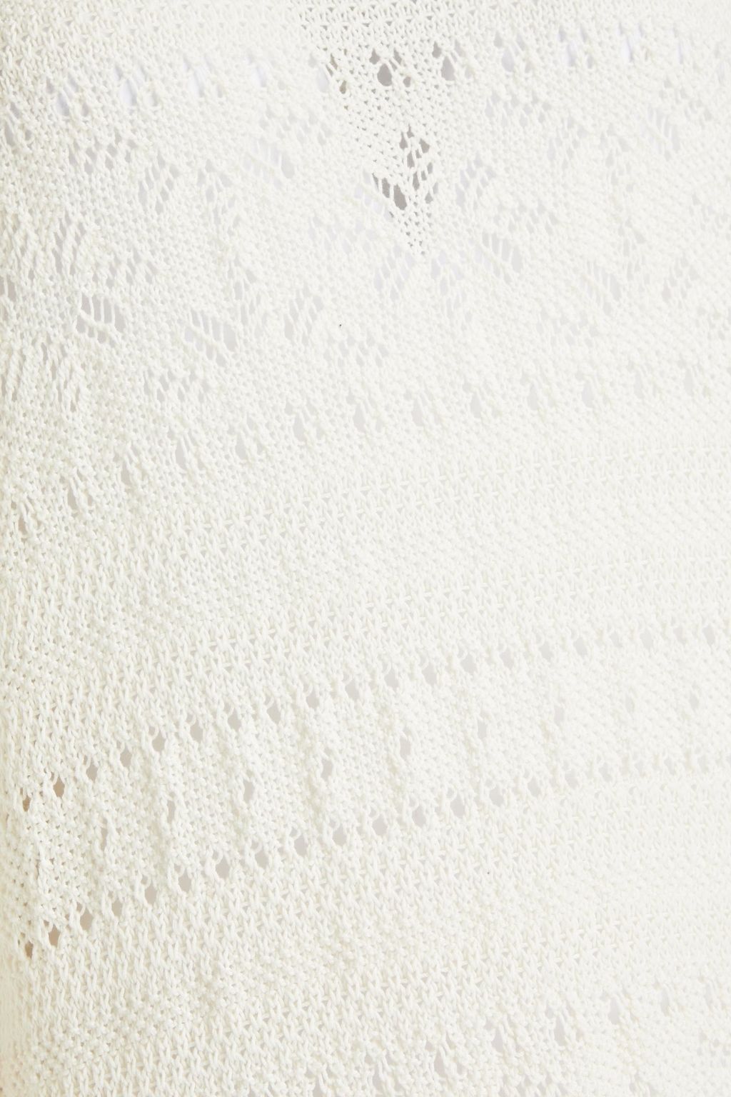 ZIMMERMANN Postcard pointelle-knit cotton midi dress