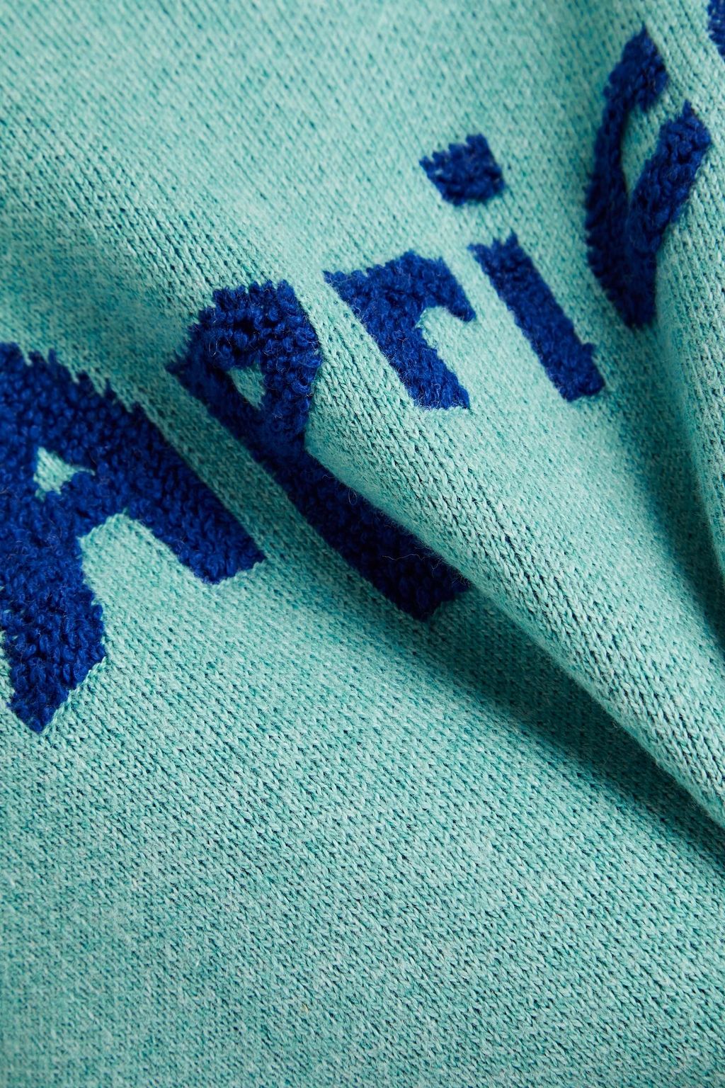BELLA FREUD Intarsia cotton and cashmere-blend sweater