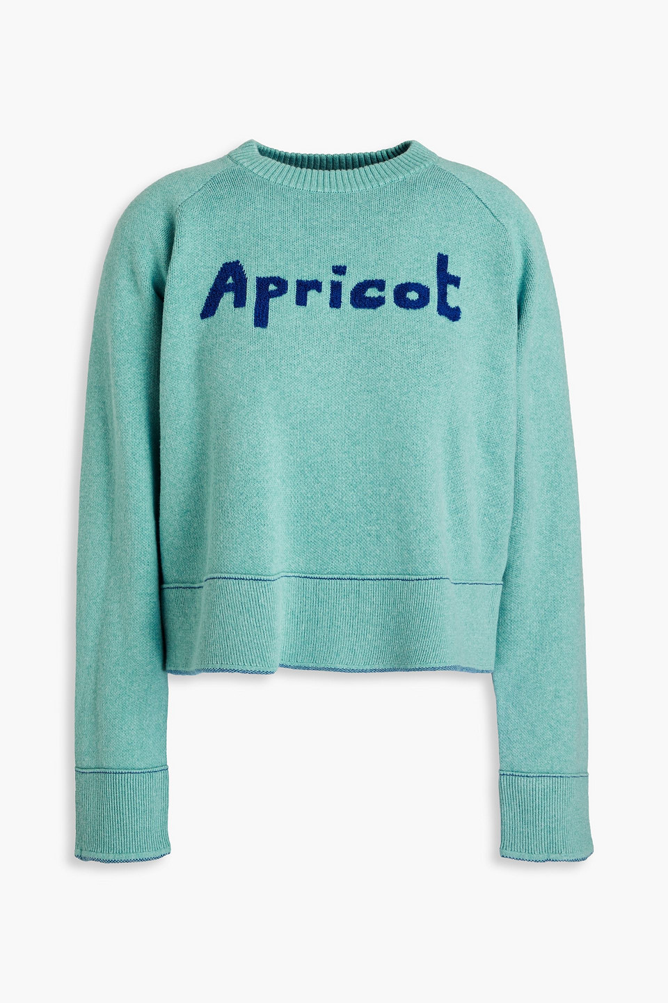 Bella Freud Intarsia cotton and cashmere-blend sweater