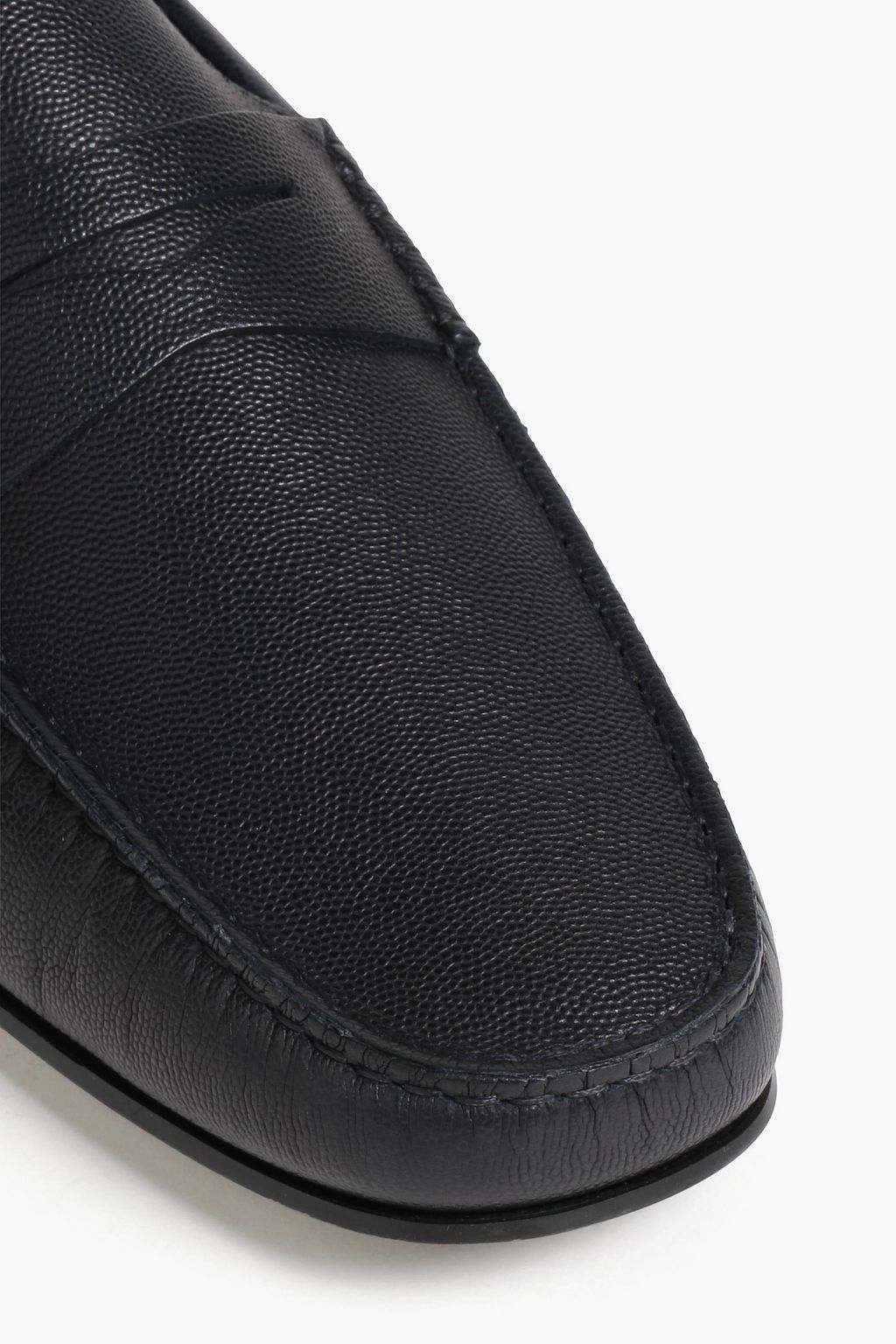 TOD'S Textured-leather driving shoes