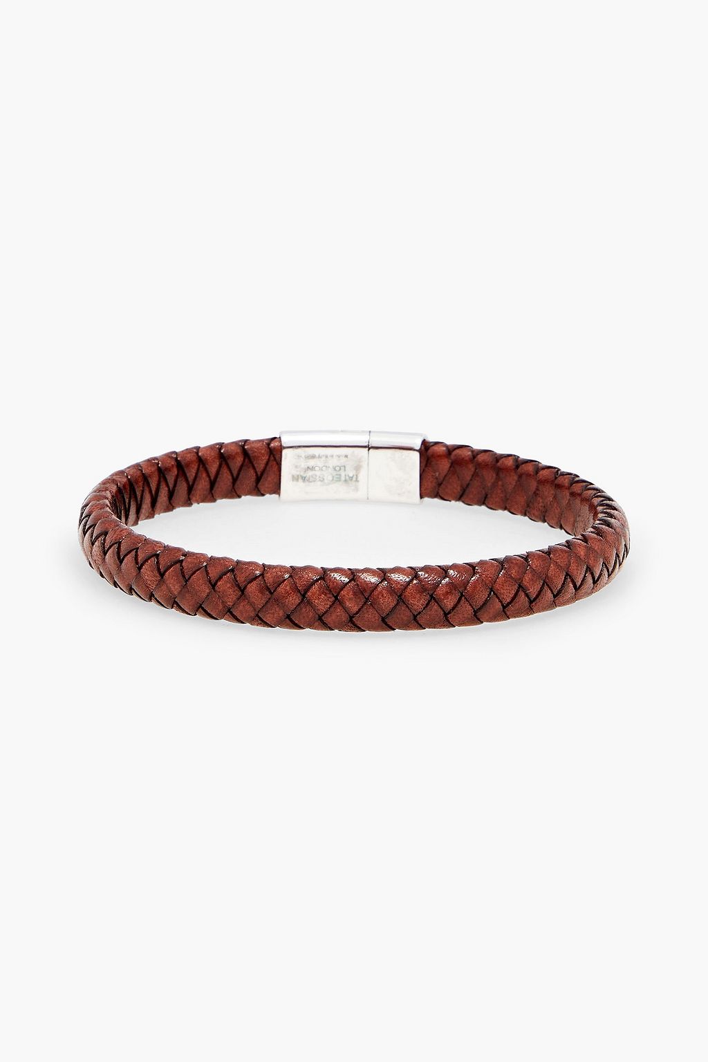 Brown Sterling silver leather bracelet | TATEOSSIAN | THE OUTNET