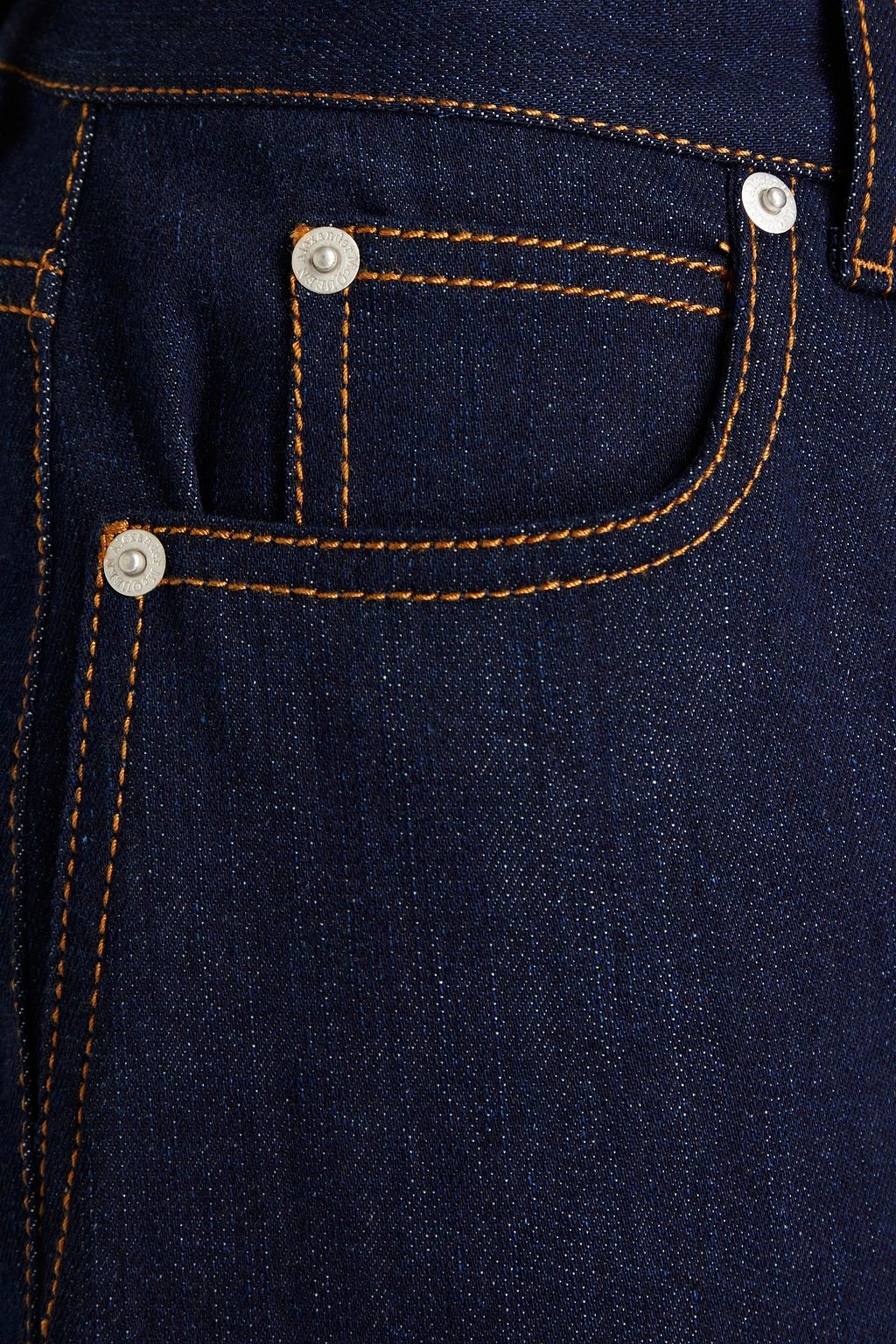 MCQUEEN Cropped mid-rise tapered jeans