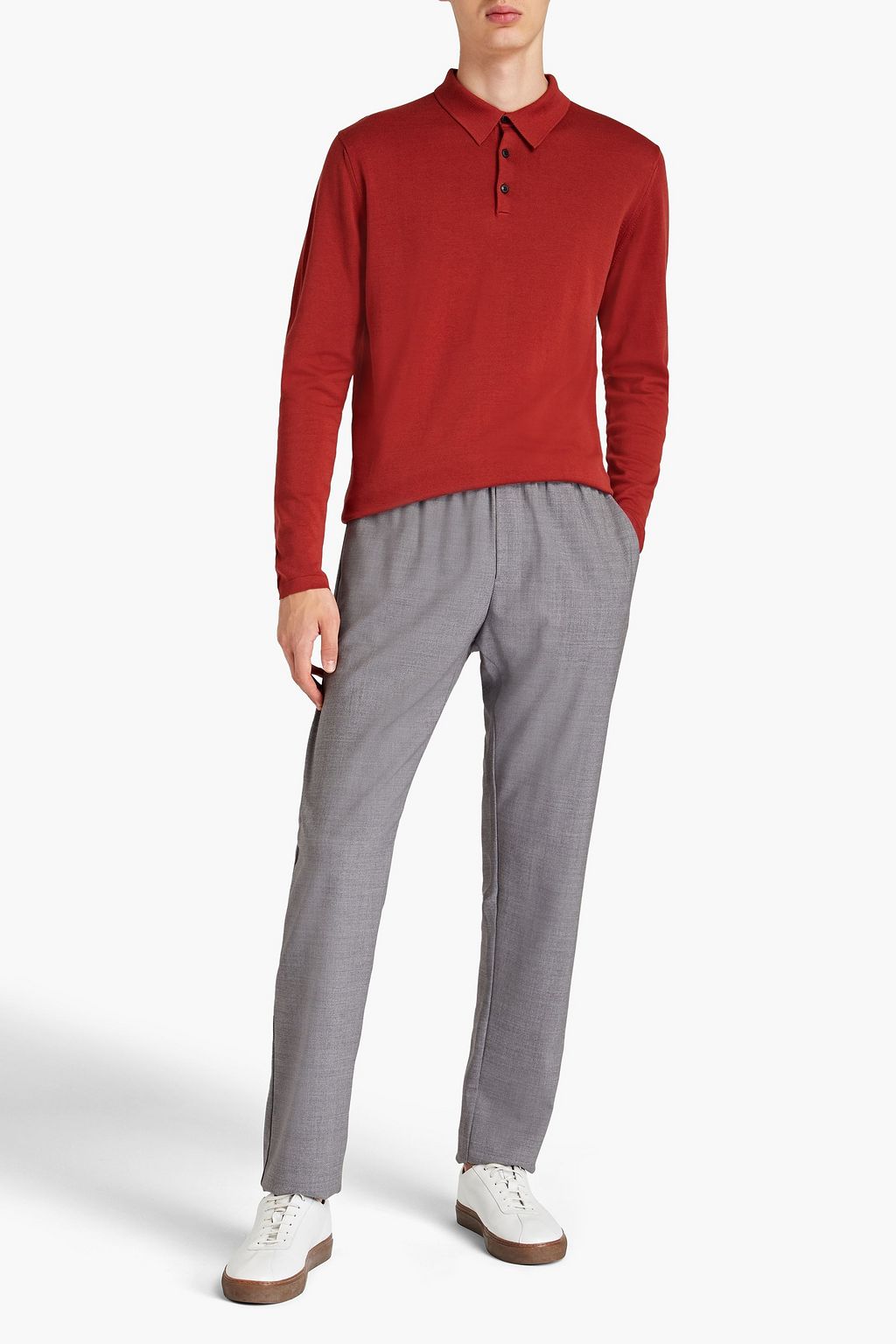 SUNSPEL Mélange wool pants