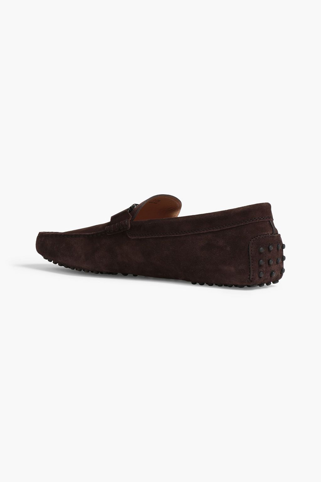 TOD'S New Double T embellished suede driving shoes