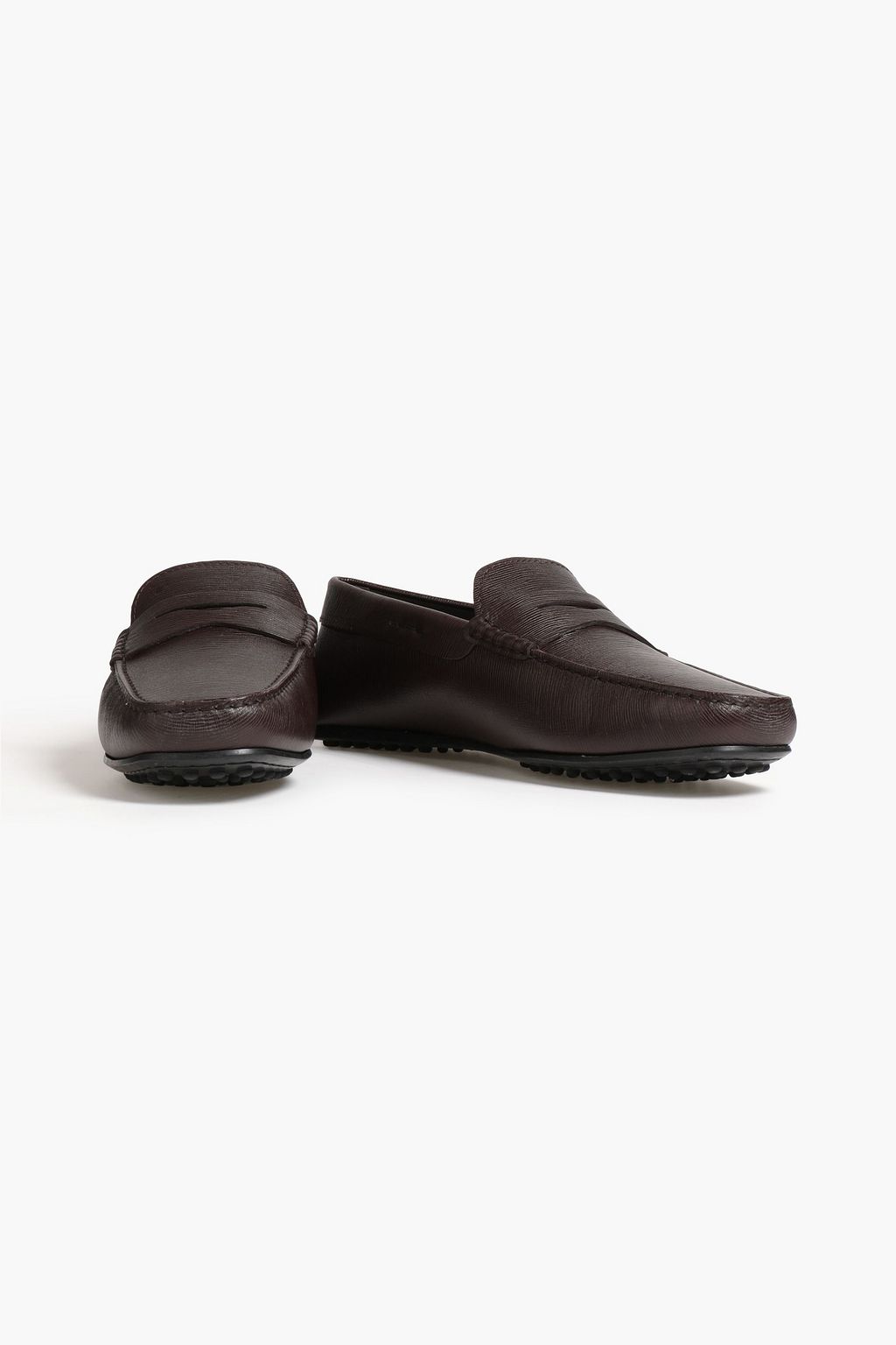 TOD'S Gommino textured-leather driving shoes
