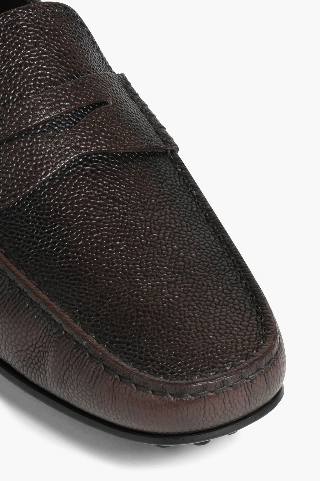 TOD'S Pebbled-leather driving shoes