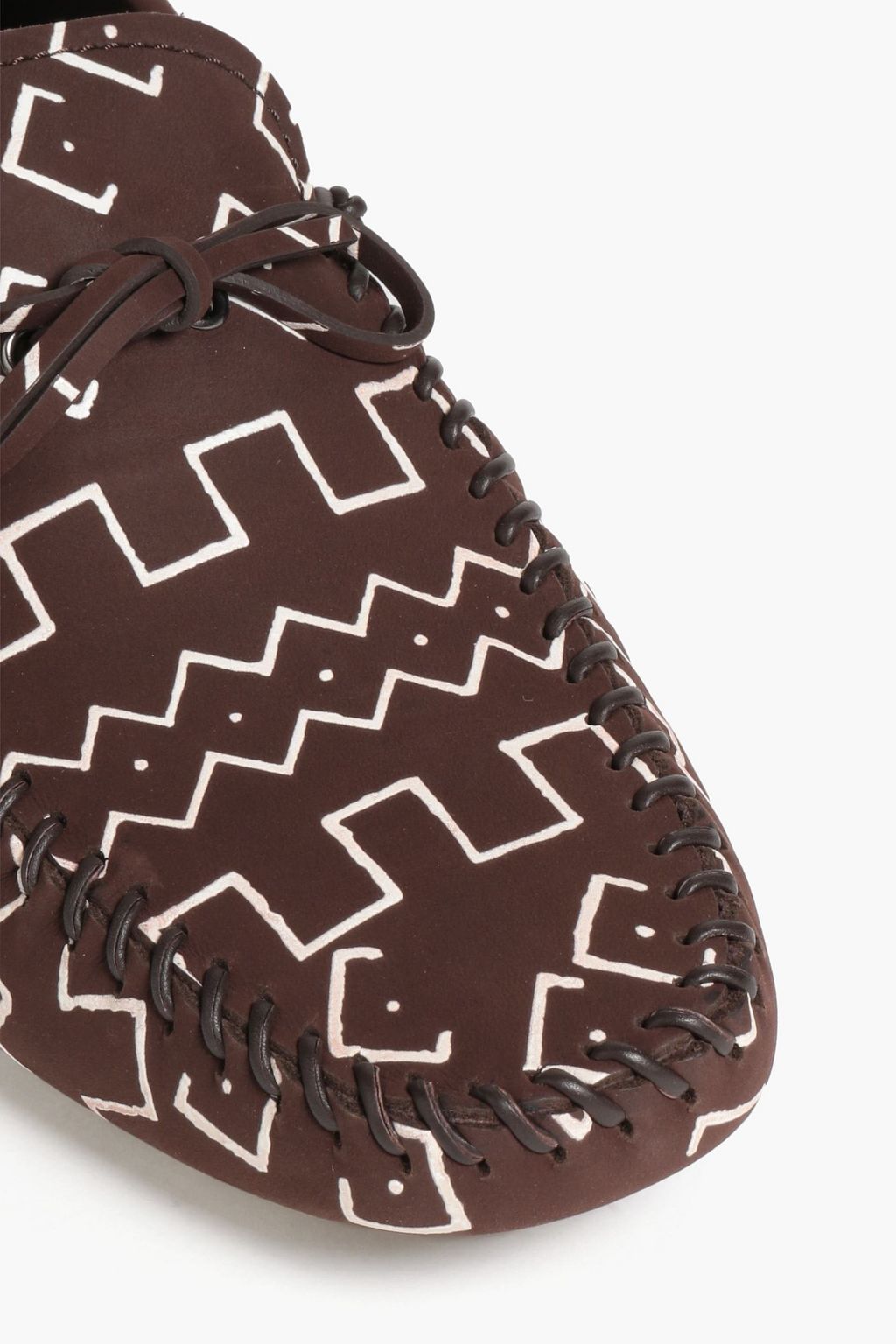 TOD'S Gommino printed nubuck driving shoes