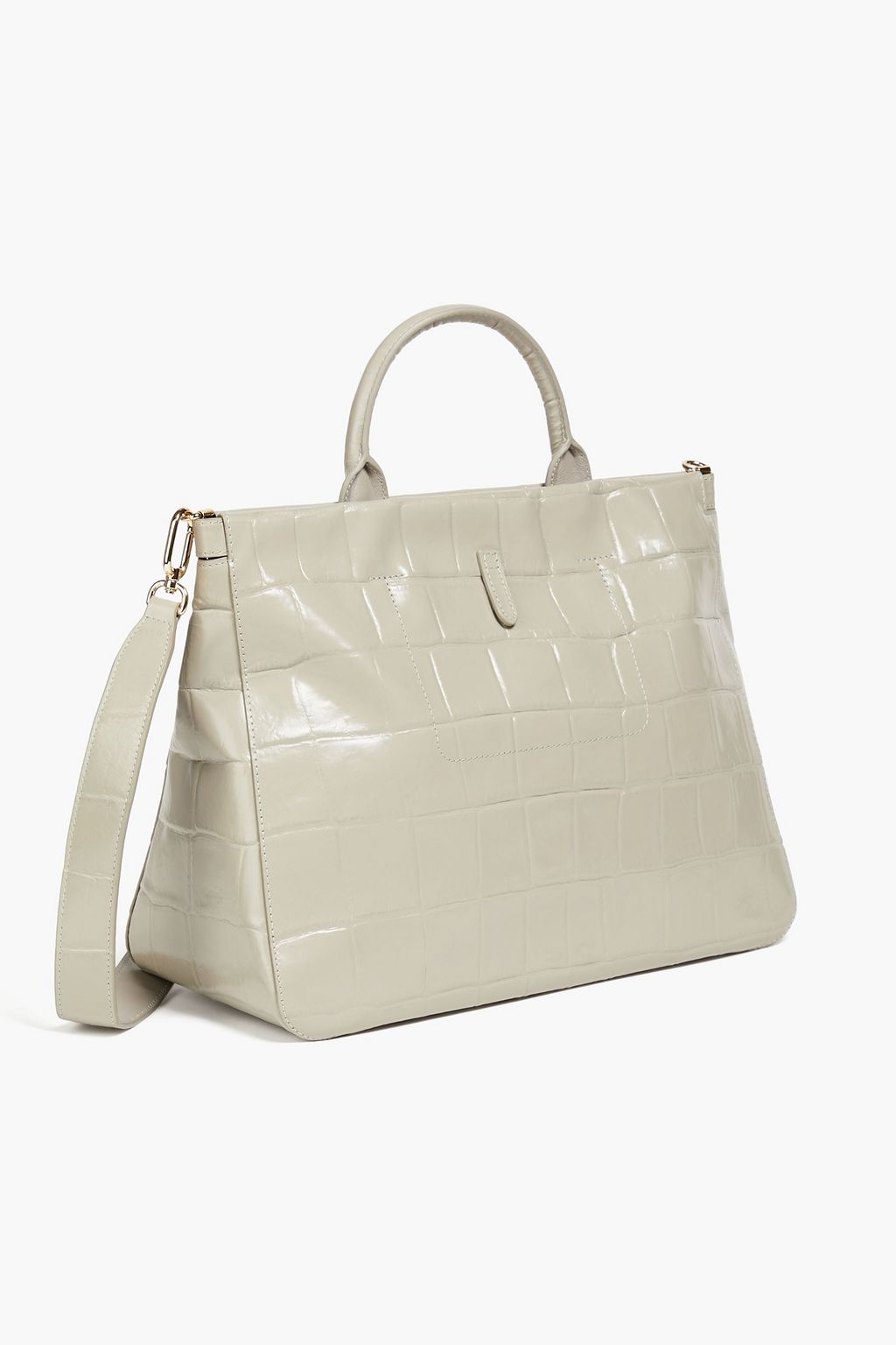 FURLA Palazzo croc-effect leather shoulder bag