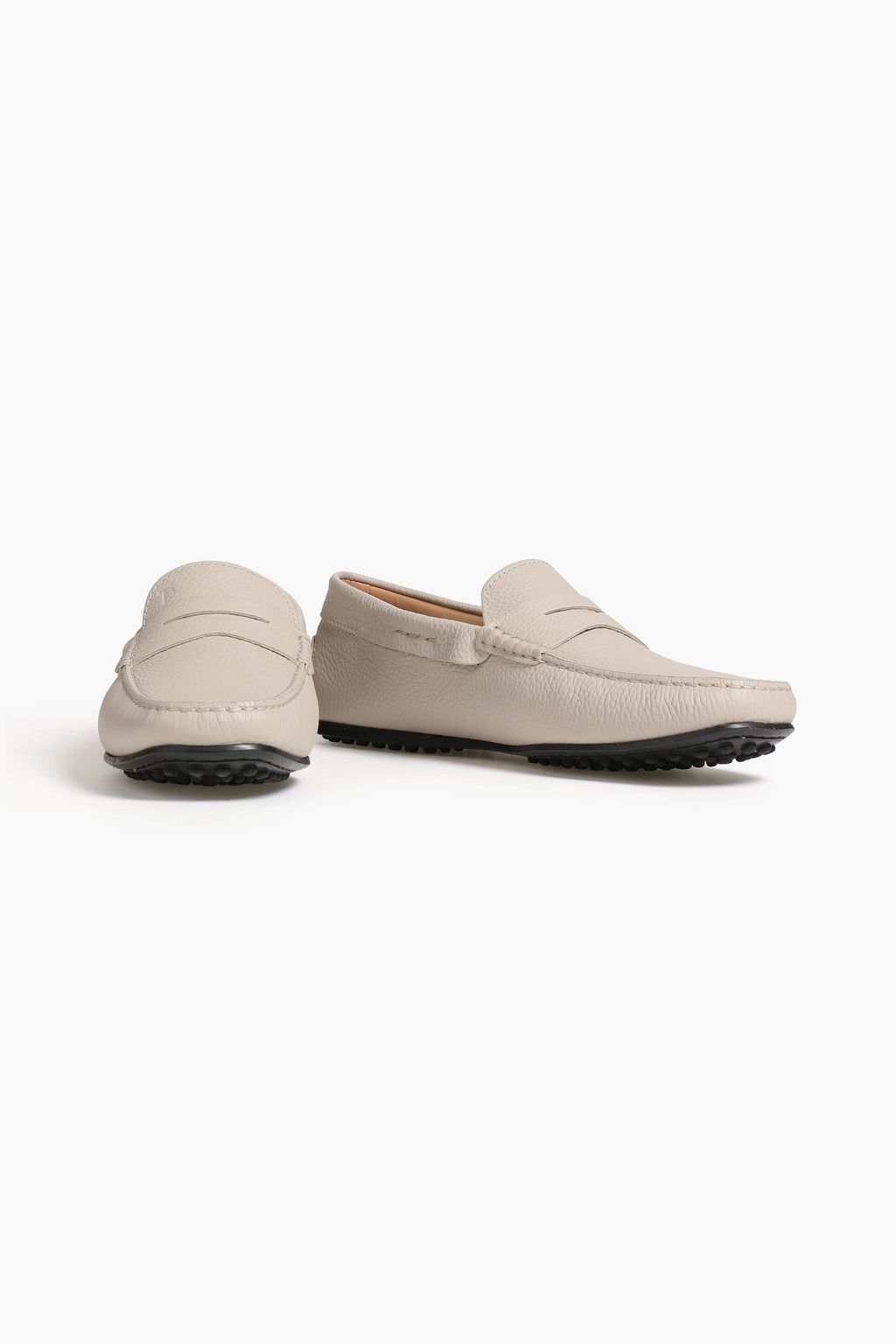 TOD'S Pebbled-leather driving shoes
