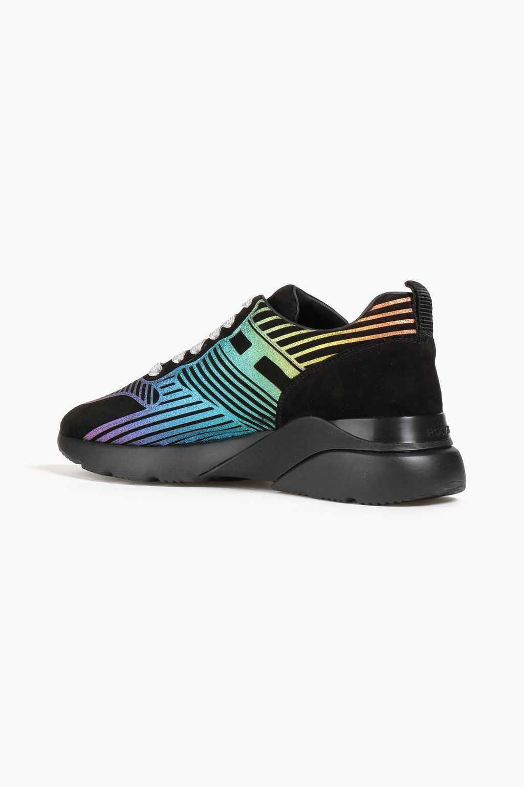HOGAN Active One glittered suede sneakers