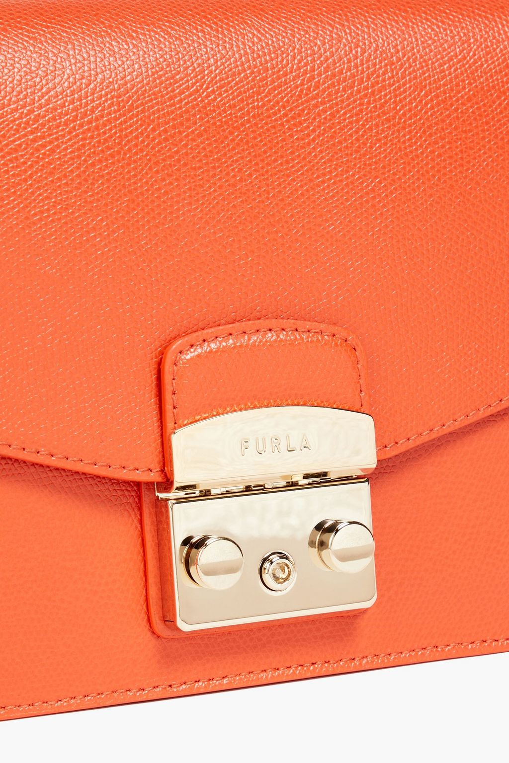 FURLA Metropolis Small pebbled-leather shoulder bag