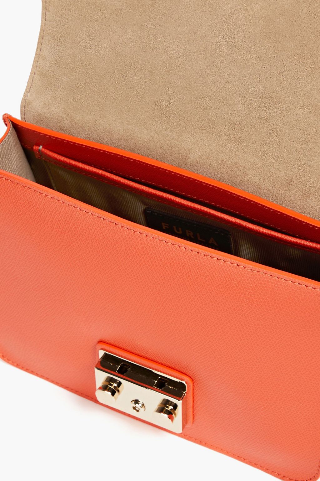 FURLA Metropolis Small pebbled-leather shoulder bag