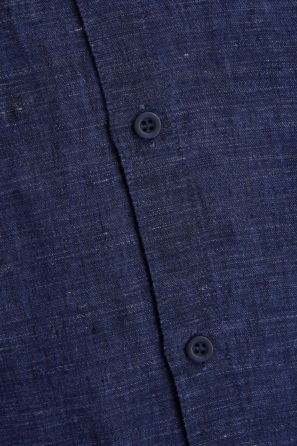 SUNSPEL Mélange slub linen shirt
