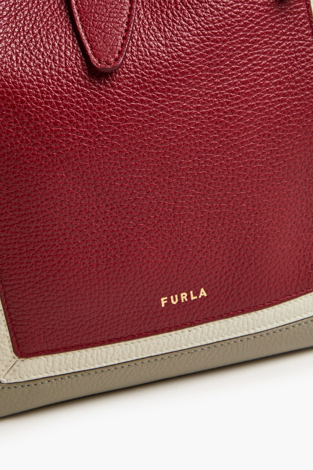 FURLA Net color-block pebbled-leather tote