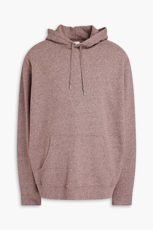 Mélange French cotton terry hoodie