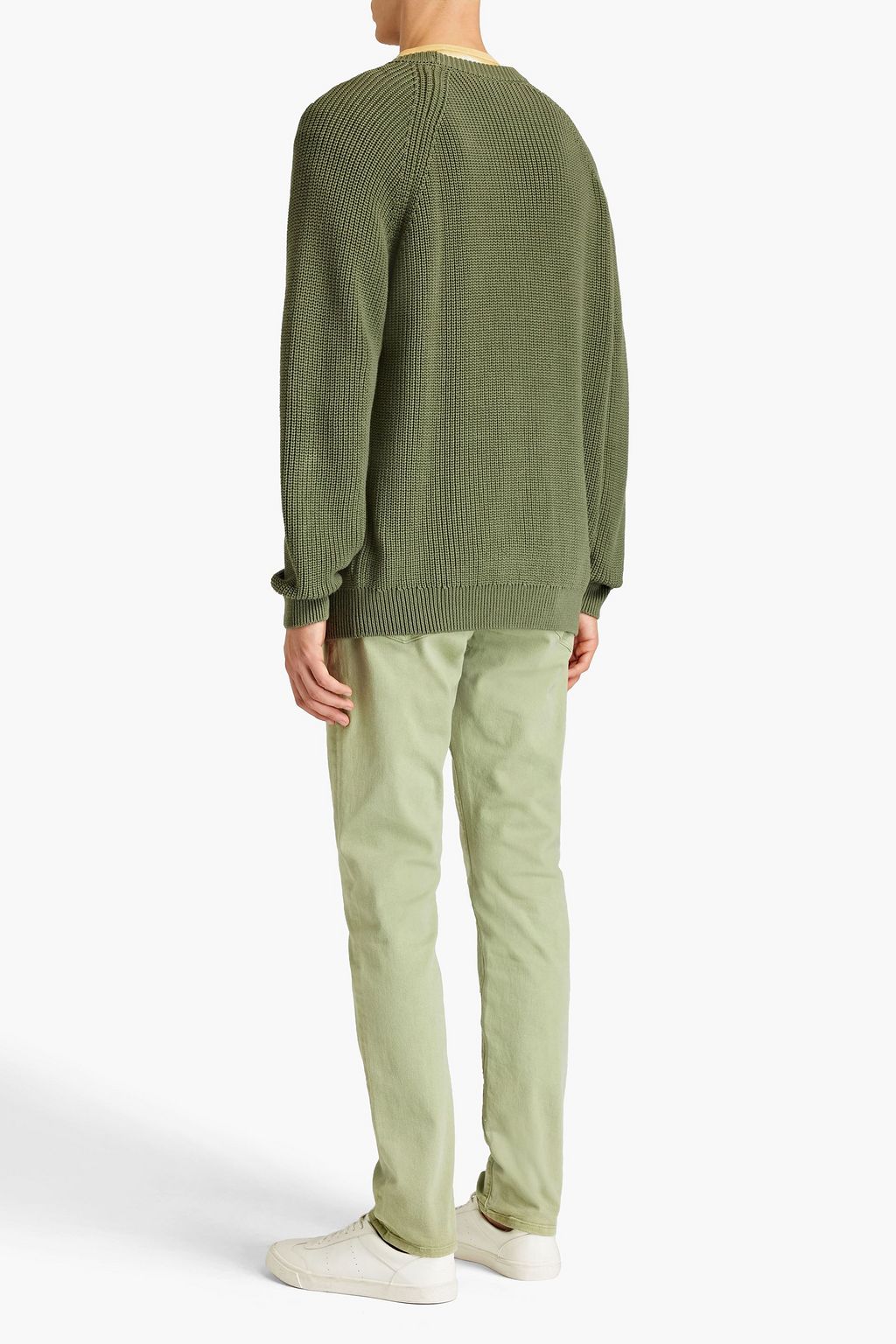 SUNSPEL Ribbed cotton sweater